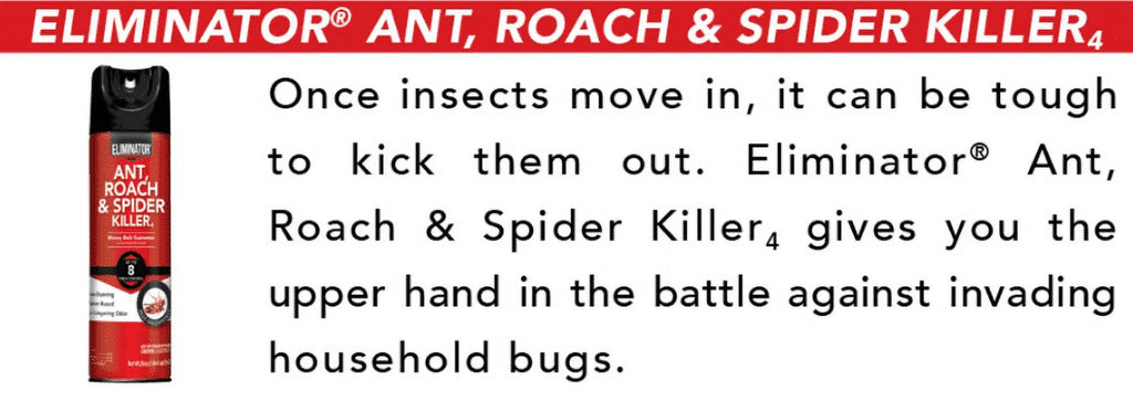 Ant, Roach & Spider Killer4, Aerosol Spray, 2/20-Ounce