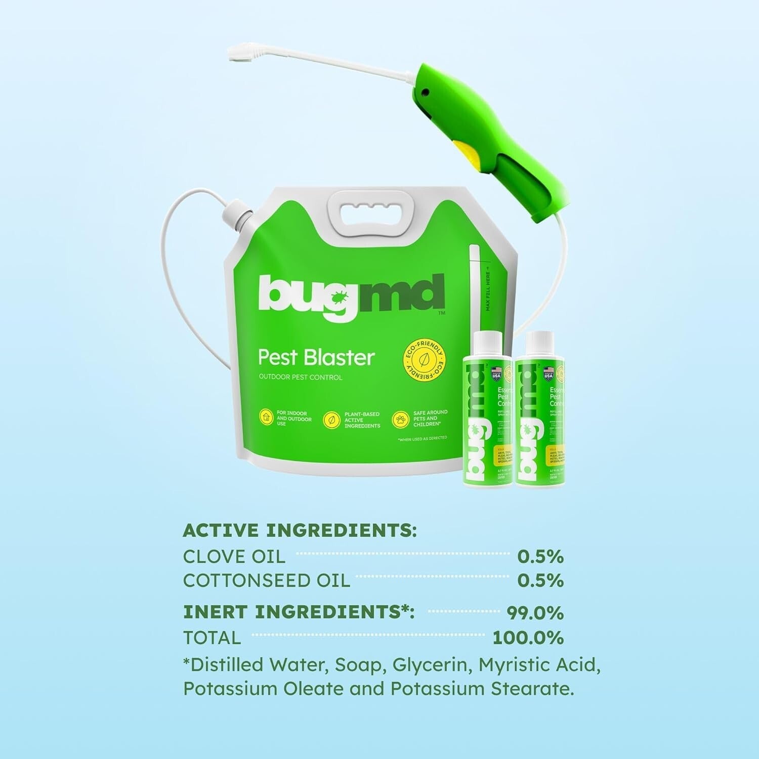 Bugmd Pest Control Essential Oil Concentrate for Home Bed Bug Spray 3.7Oz 1-2PCK