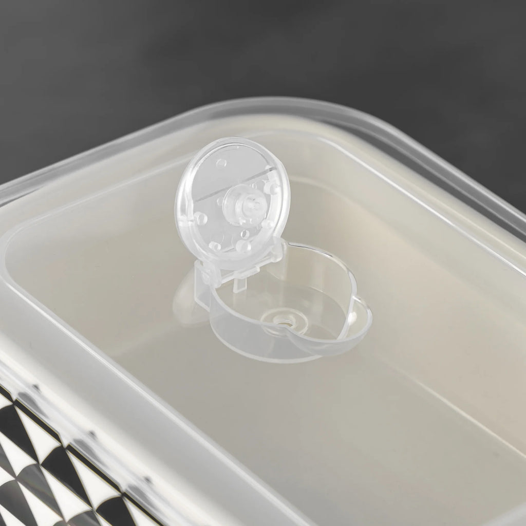 4-Piece Rectangle Ceramic Baking Dish & Lid Set - Dot