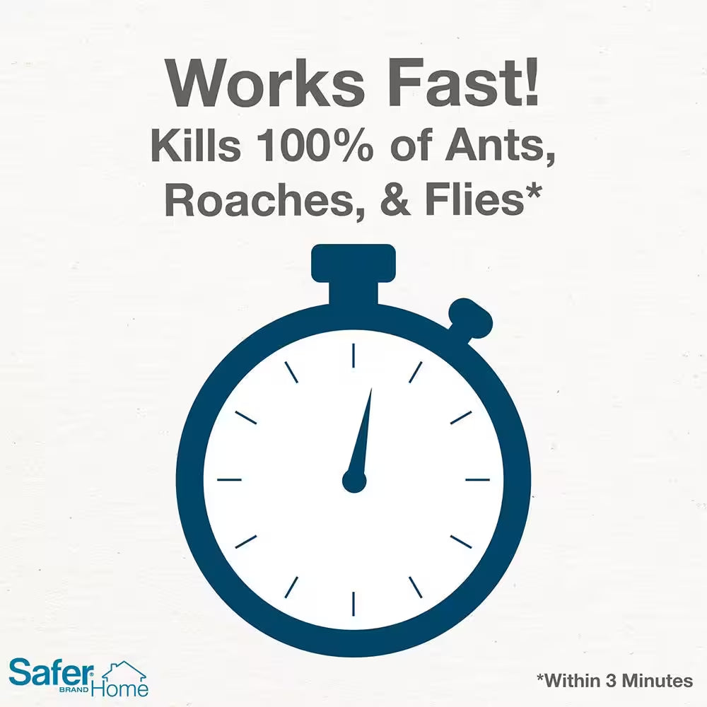 Safer Home Indoor Insect Killer Spray for Ants, Roaches, Spiders, Fleas (13 Oz. )