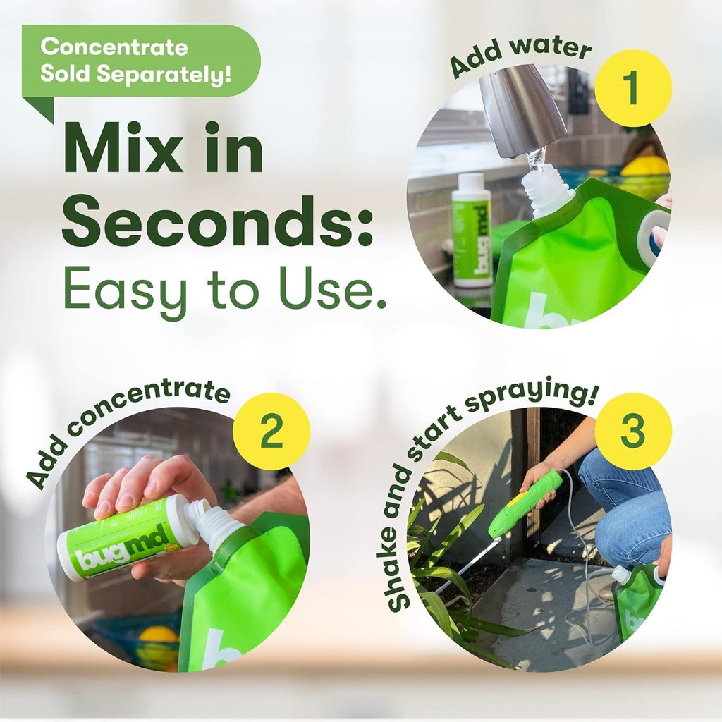 Bugmd Pest Control Essential Oil Concentrate for Home Bed Bug Spray 3.7Oz 1-2PCK