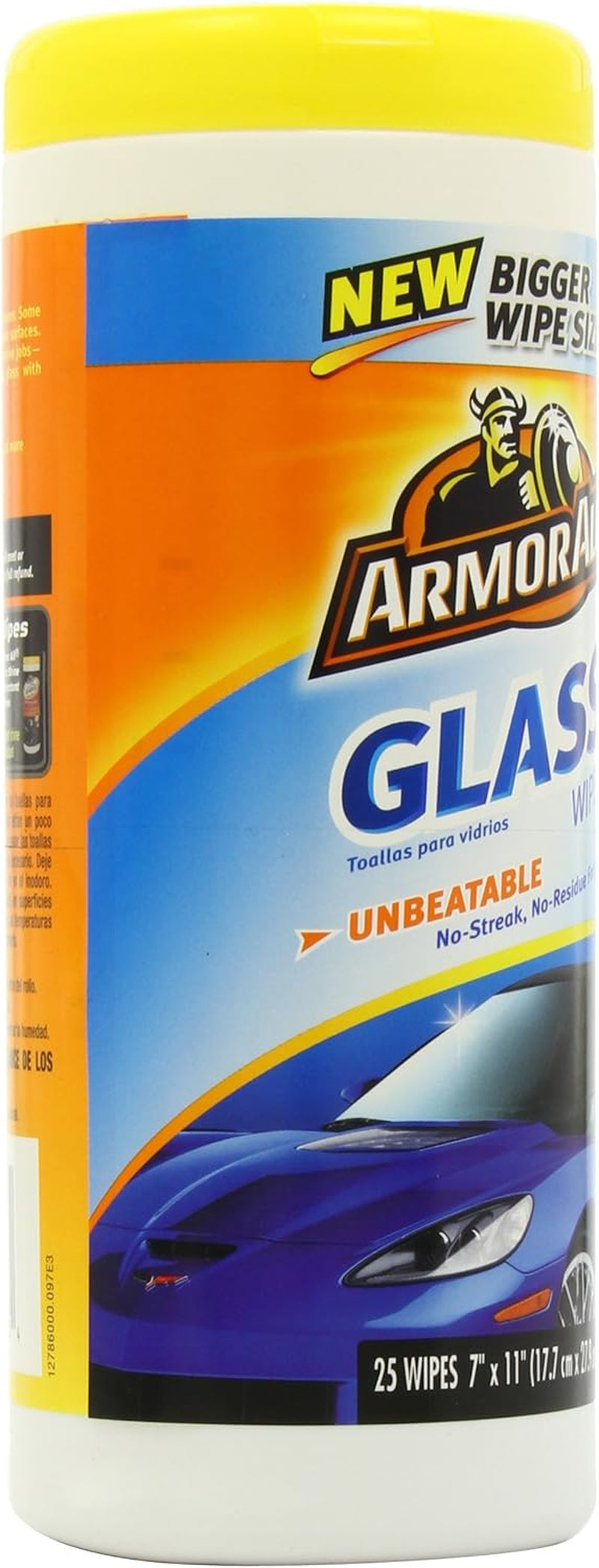 Glass Wipes, Car Glass Wipes Leave Streak Free Shine on Glass Including Tinted Glass, 25 Count