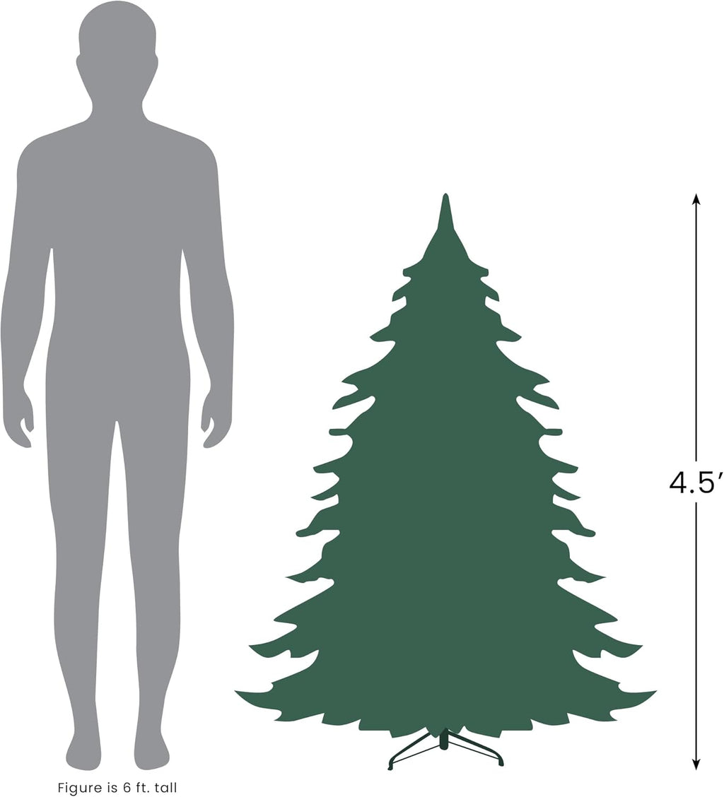 4.5' Metallic Sheer Champagne Artificial Tinsel Christmas Tree - Unlit