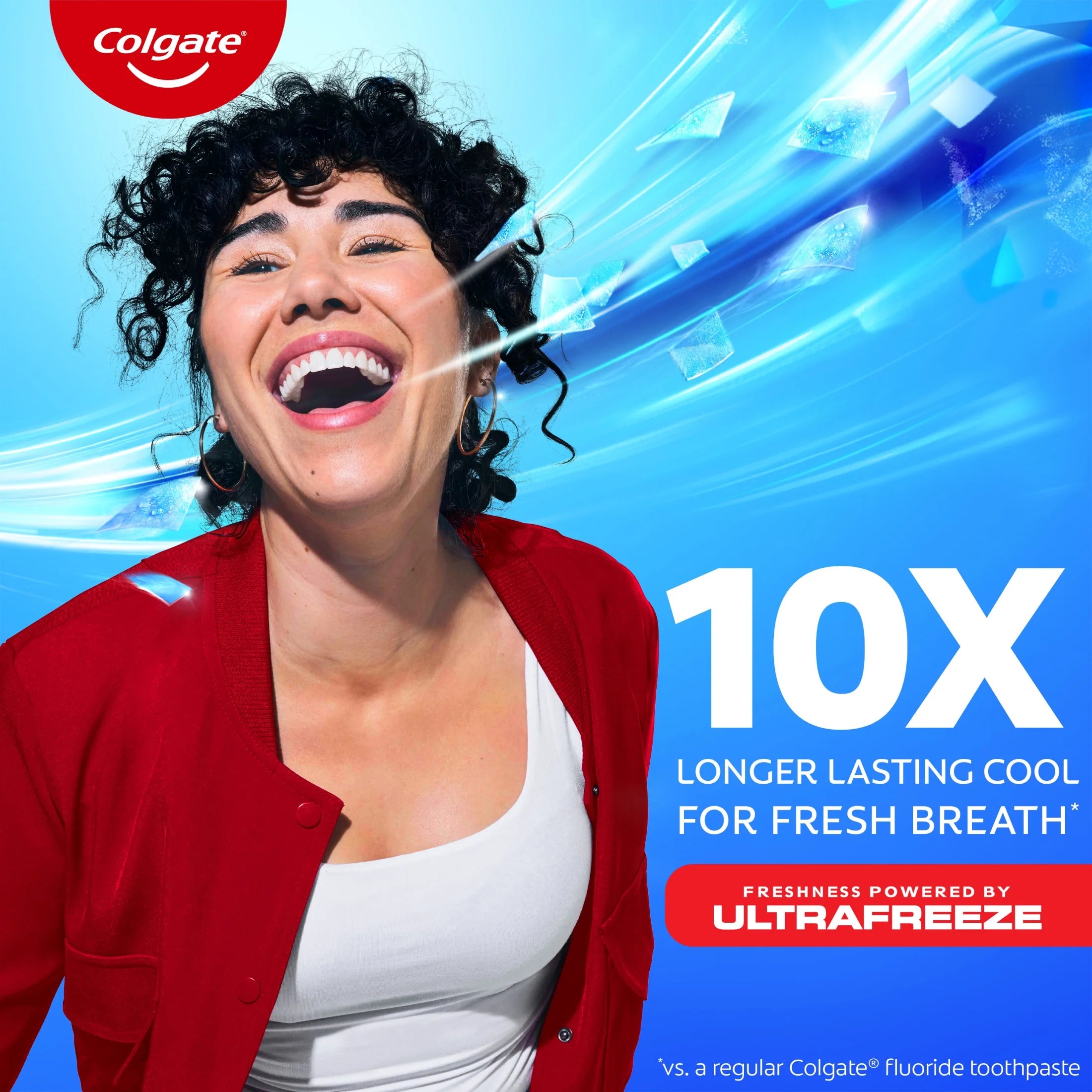 Max Fresh with Whitening Toothpaste with Mini Breath Strips, Cool Mint Toothpaste for Bad Breath, 6.3 Oz Tube