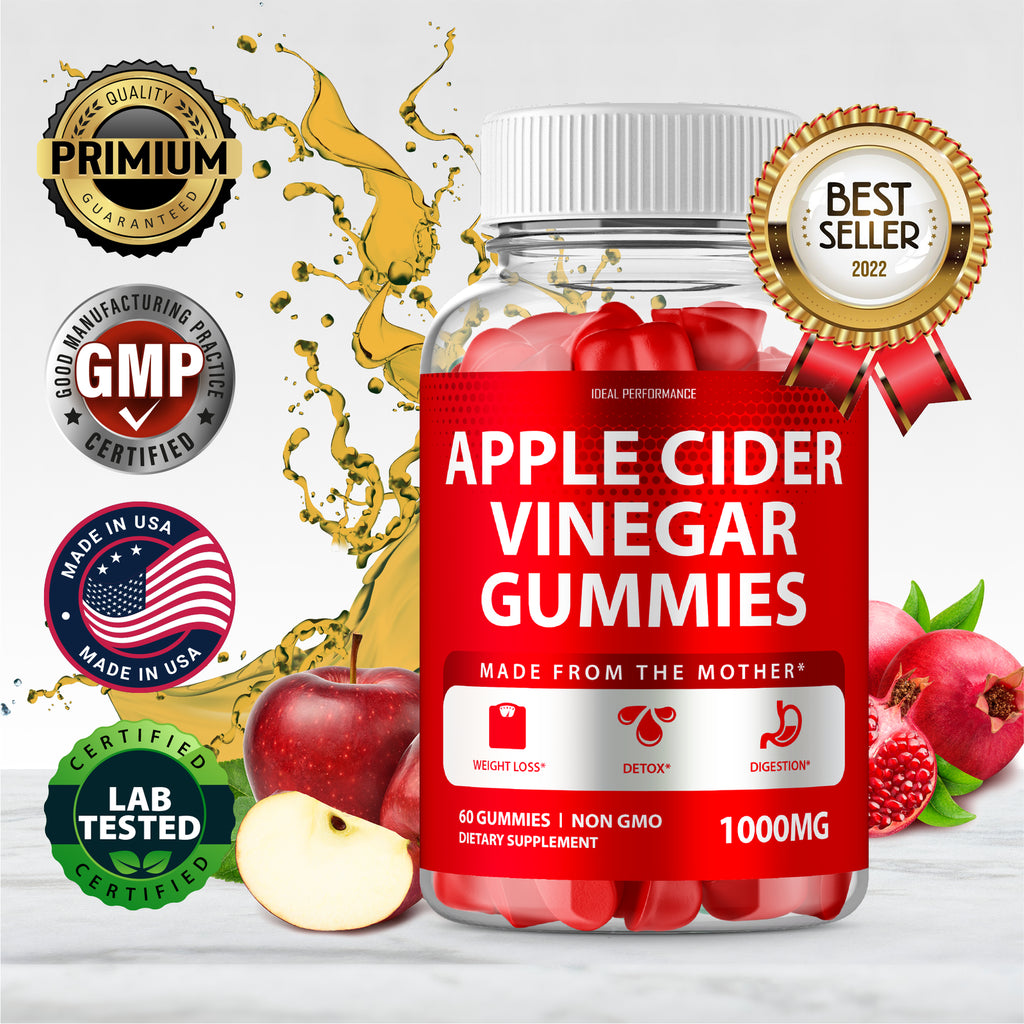 Apple Cider Vinegar Gummies with Mother - 120 Count (2 Bottles)