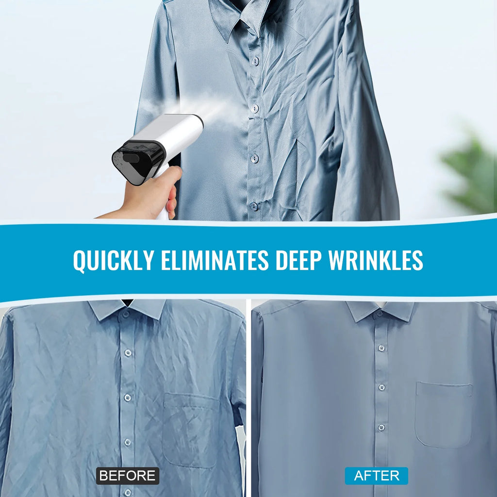 Travel Steamer for Clothes 1000W , Foldable Handheld Garment Steamer Fabric Wrinkle Remover