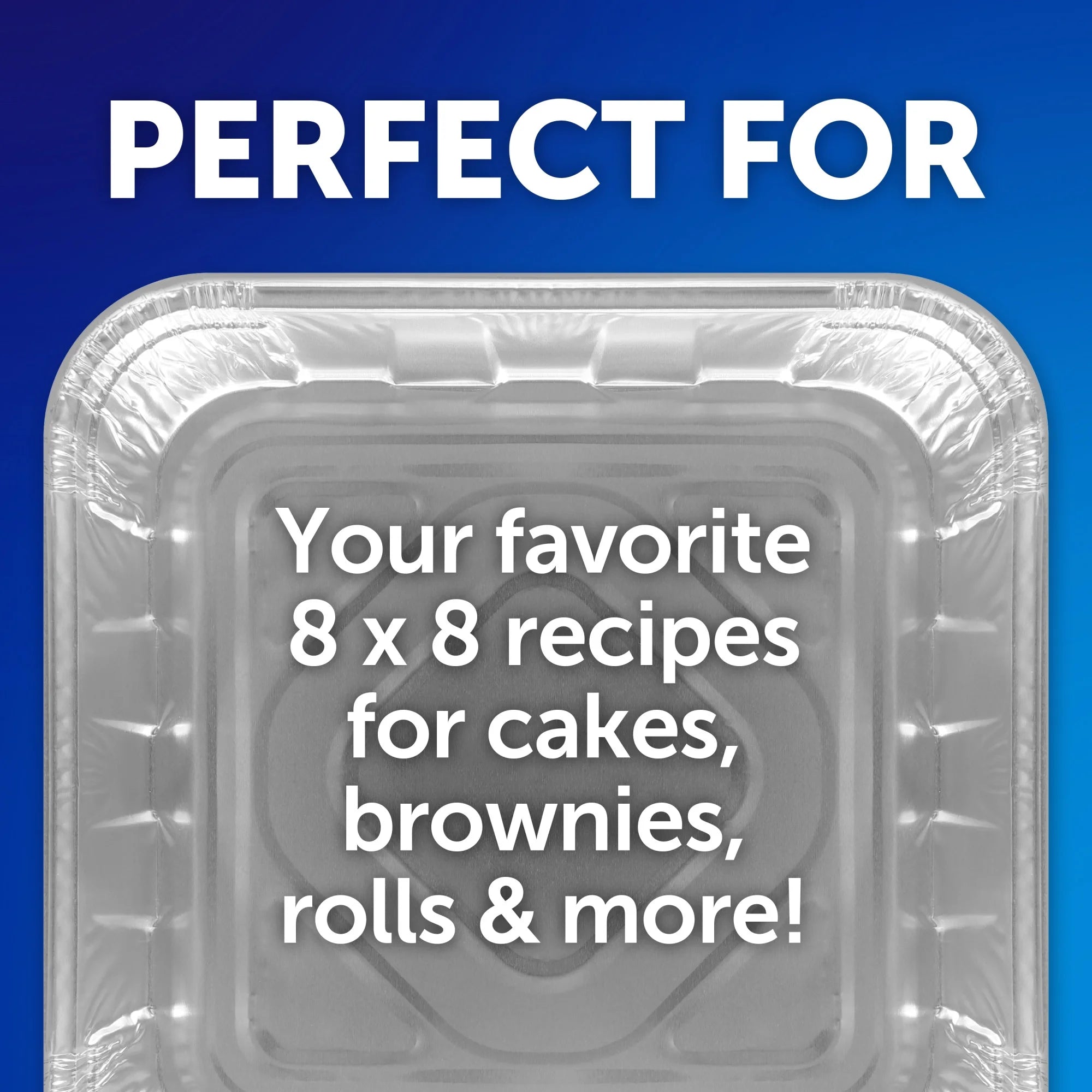 Cake Pans with Lids, 8X8 Inch, 3 Count
