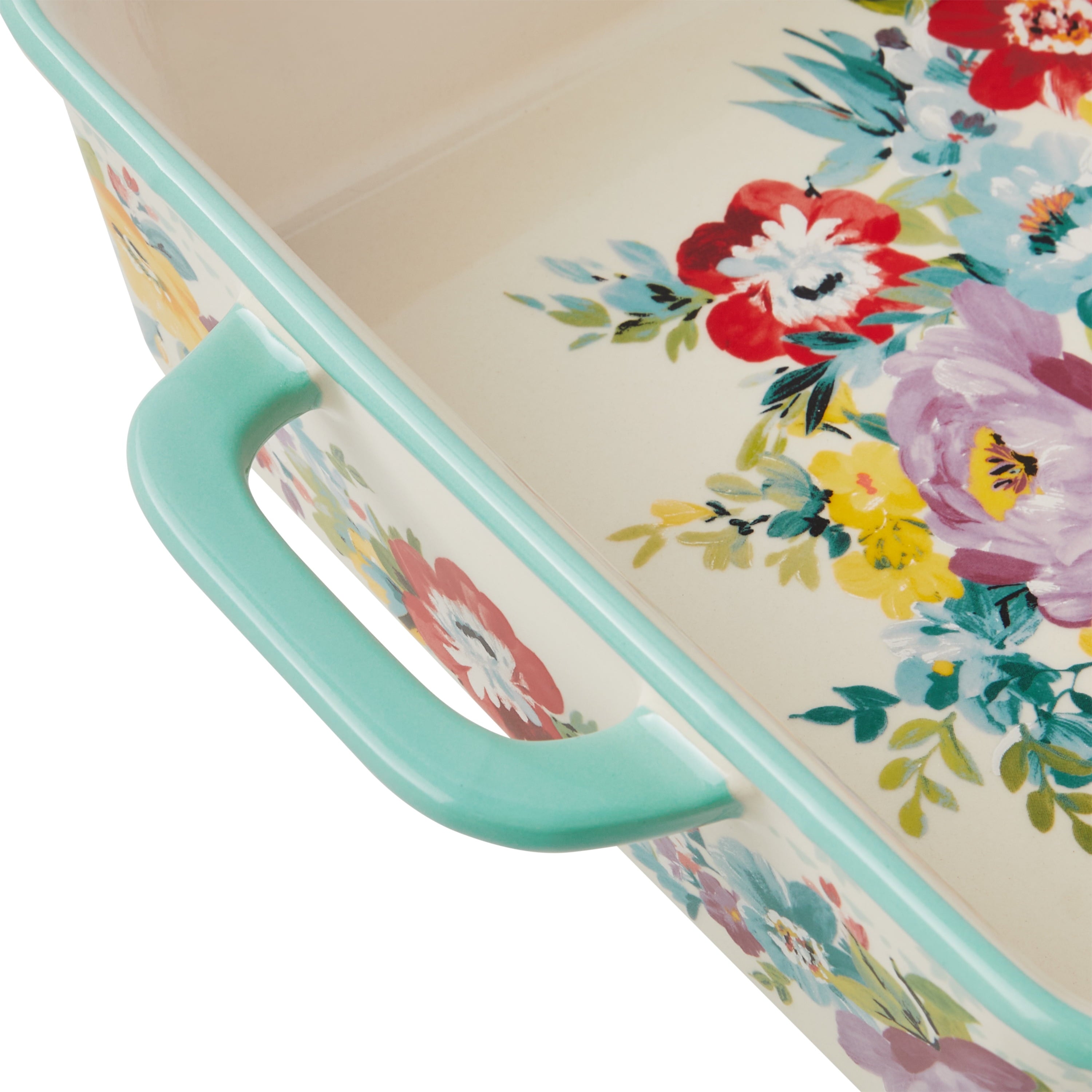 Ceramic 9X13 Baker with Lid, Sweet Romance