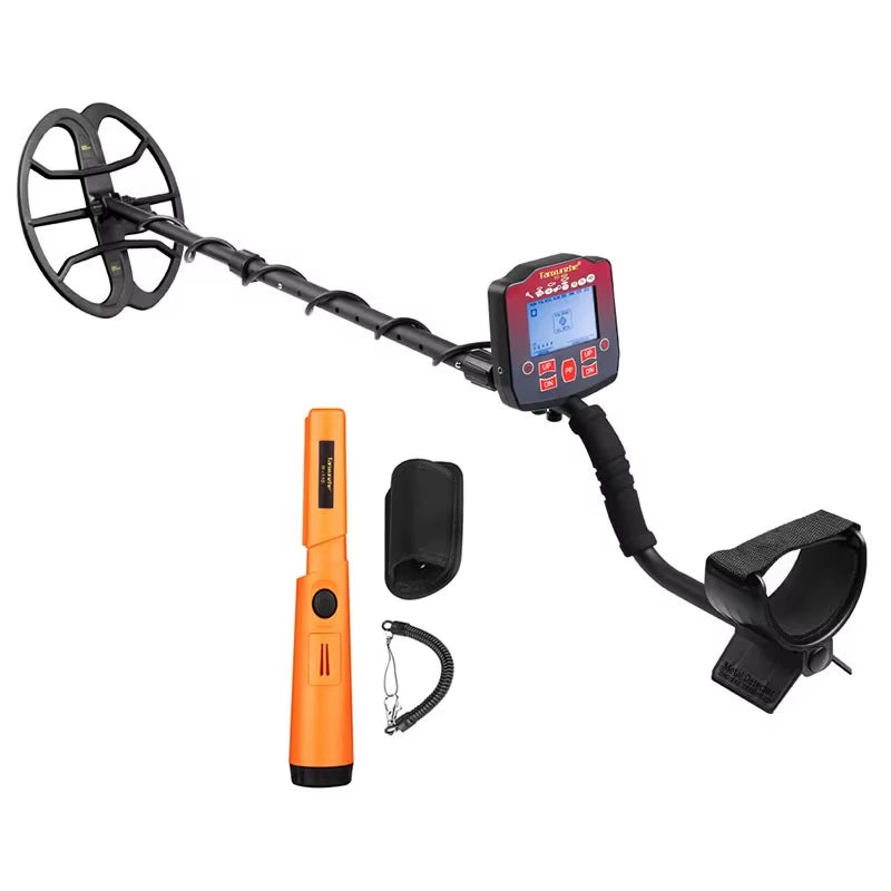 TC-400 High Sensitivity Metal Detector Waterproof Detector Metales Pinpointing Search Underground Gold for Treasure Adjustable