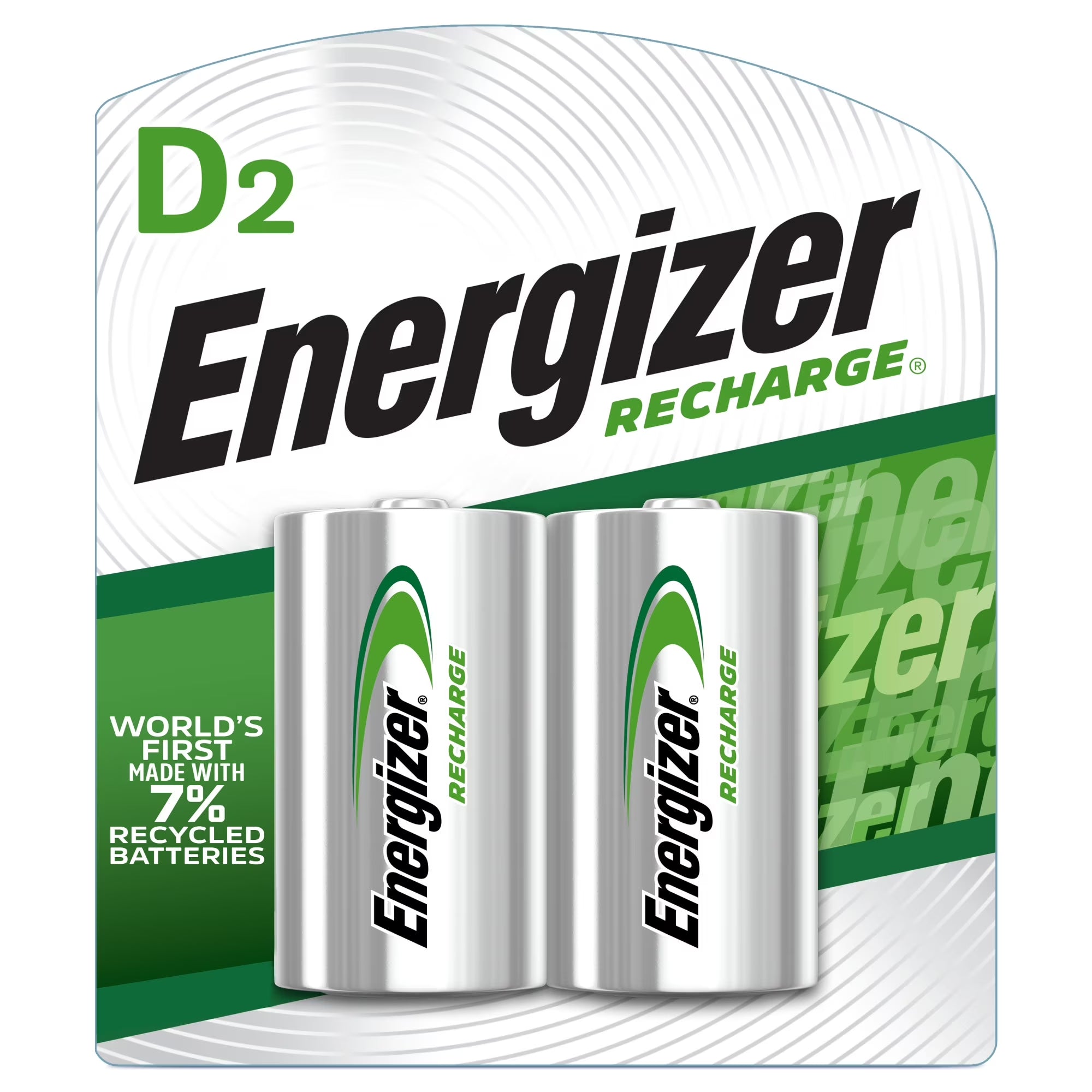 Rechargeable D Batteries (2 Pack), D Cell Batteries