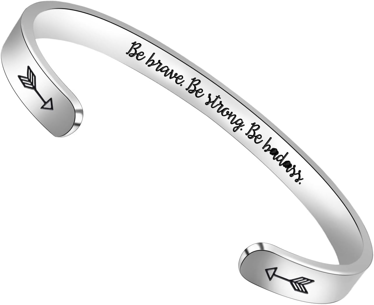 Inspirational Cuff Bracelet Bangle for Women Teen Girls - Birthday Jewelry Quotes - Friend Gift for Her Mom