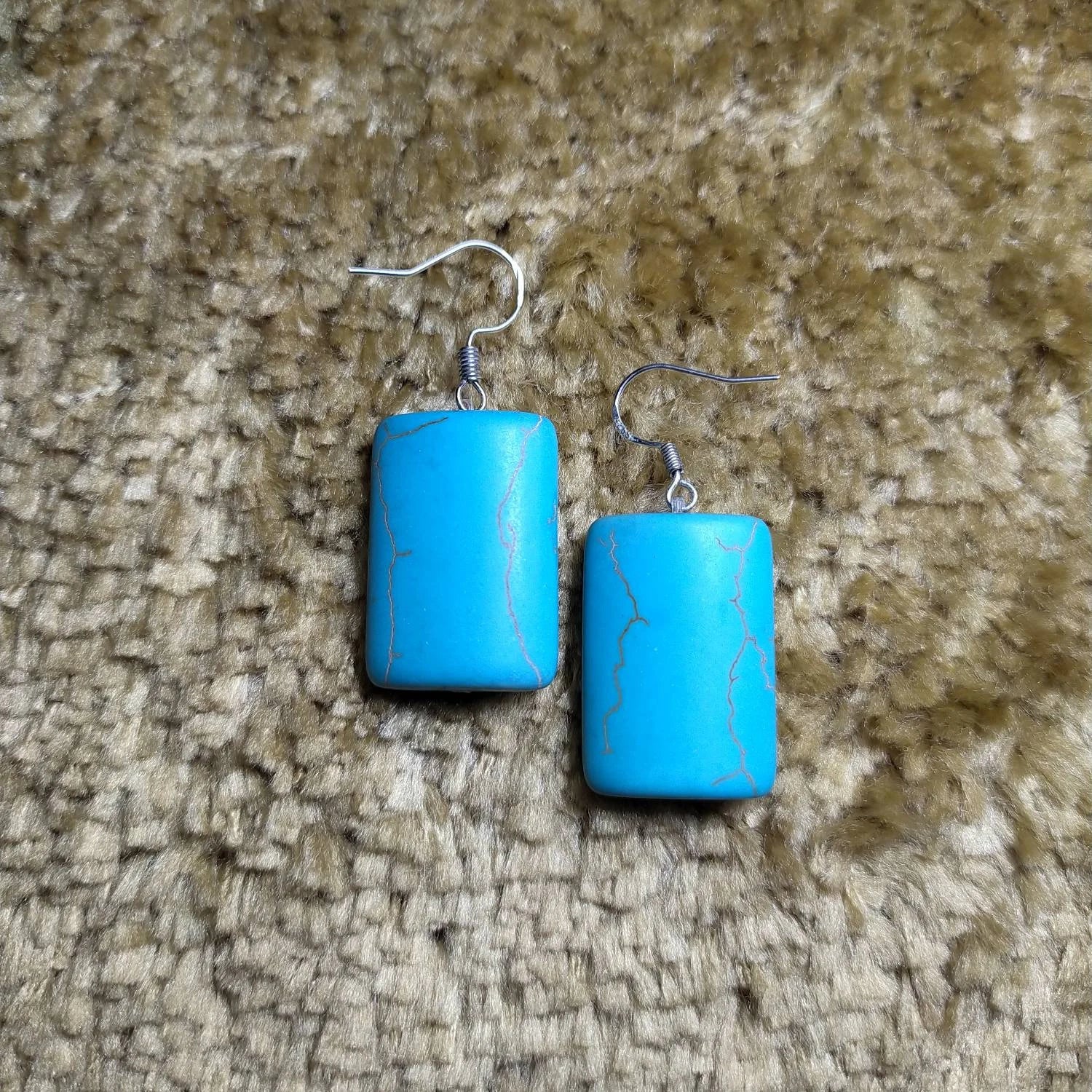 Turquoise and Sterling Silver 925, Beautiful Earrings Handmade with Love, an Exclusive Product, Valentine Day Gift Idea.