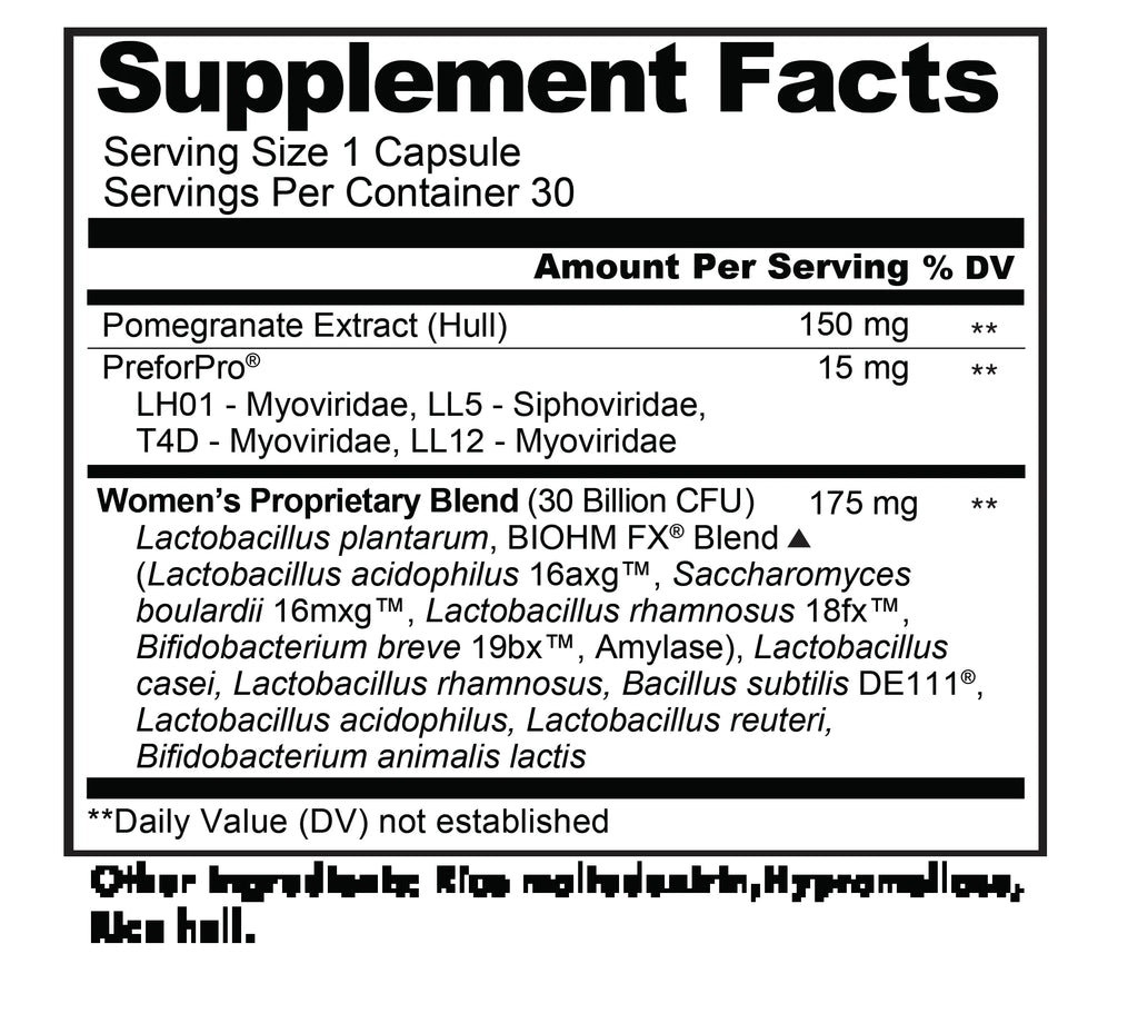 Women'S Balanced Probiotic Supplement