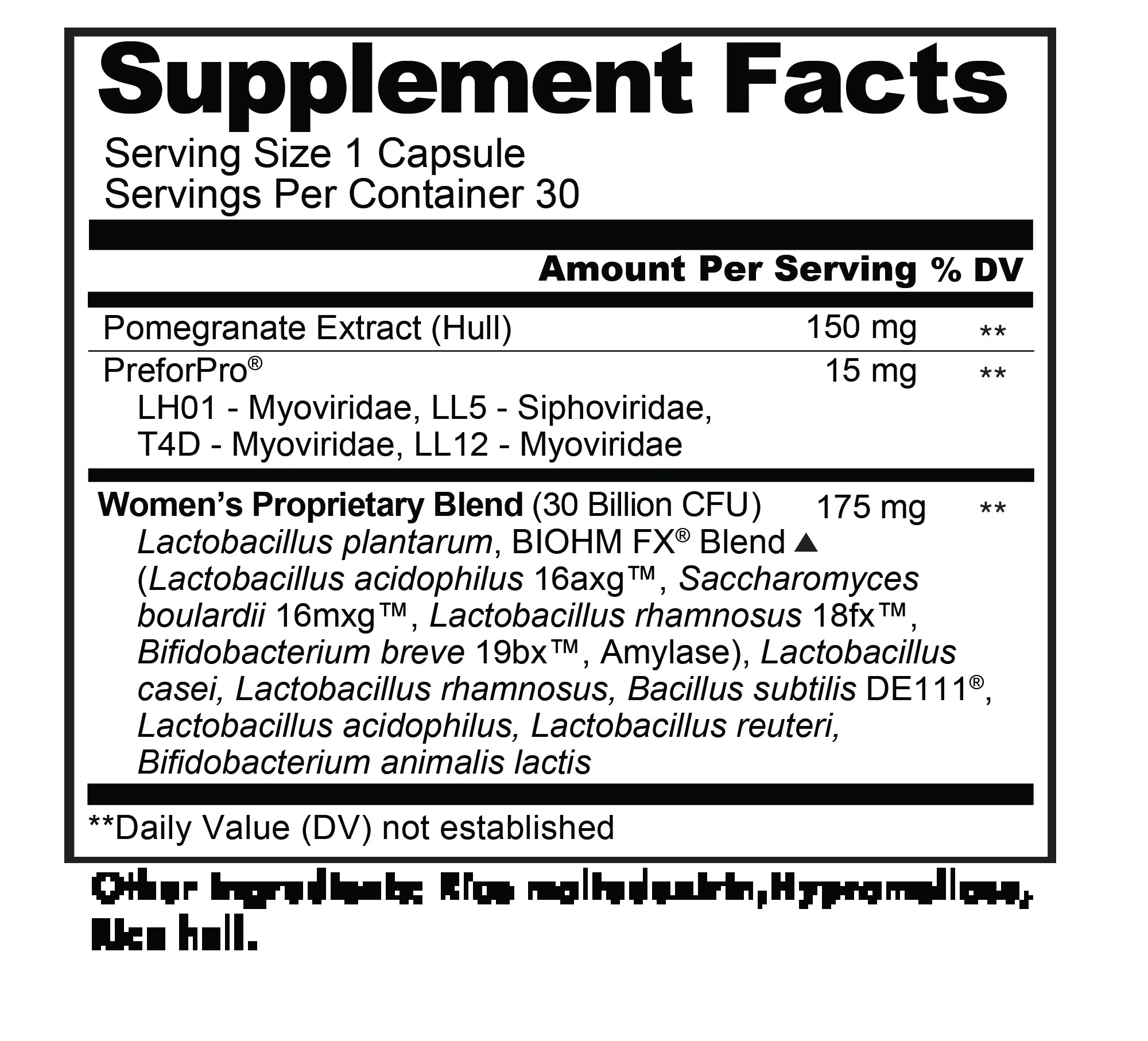 Women'S Balanced Probiotic Supplement