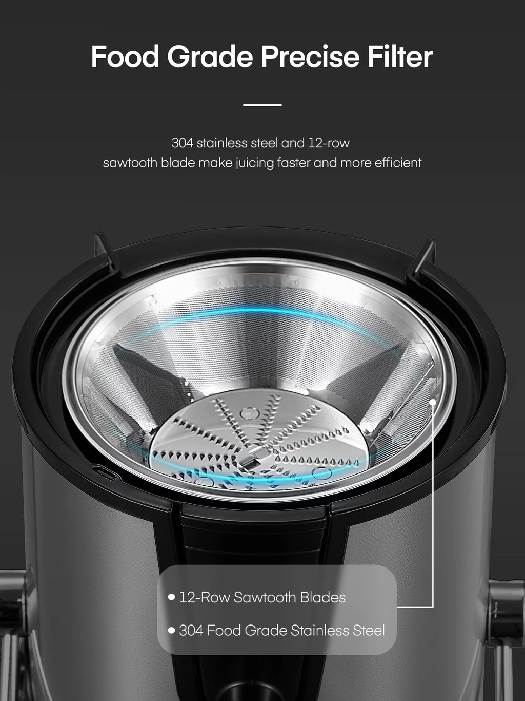 Juicer Machines Upgraded 400W Motor,Cleaning Brush and Recipe Included with 3 Speed Control