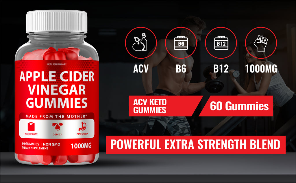 Apple Cider Vinegar Gummies with Mother - 120 Count (2 Bottles)