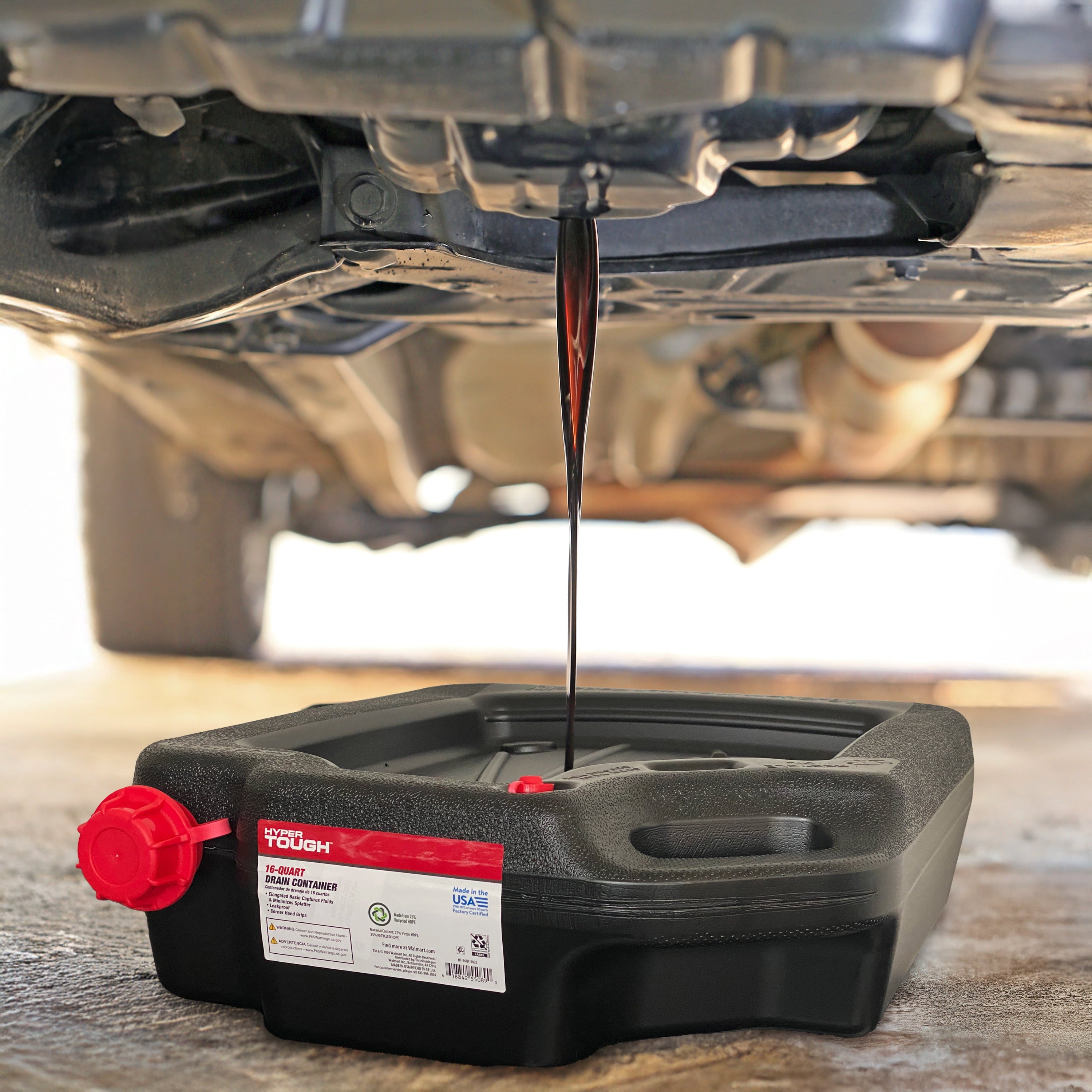 16-Quart Automotive Drain Pan Container