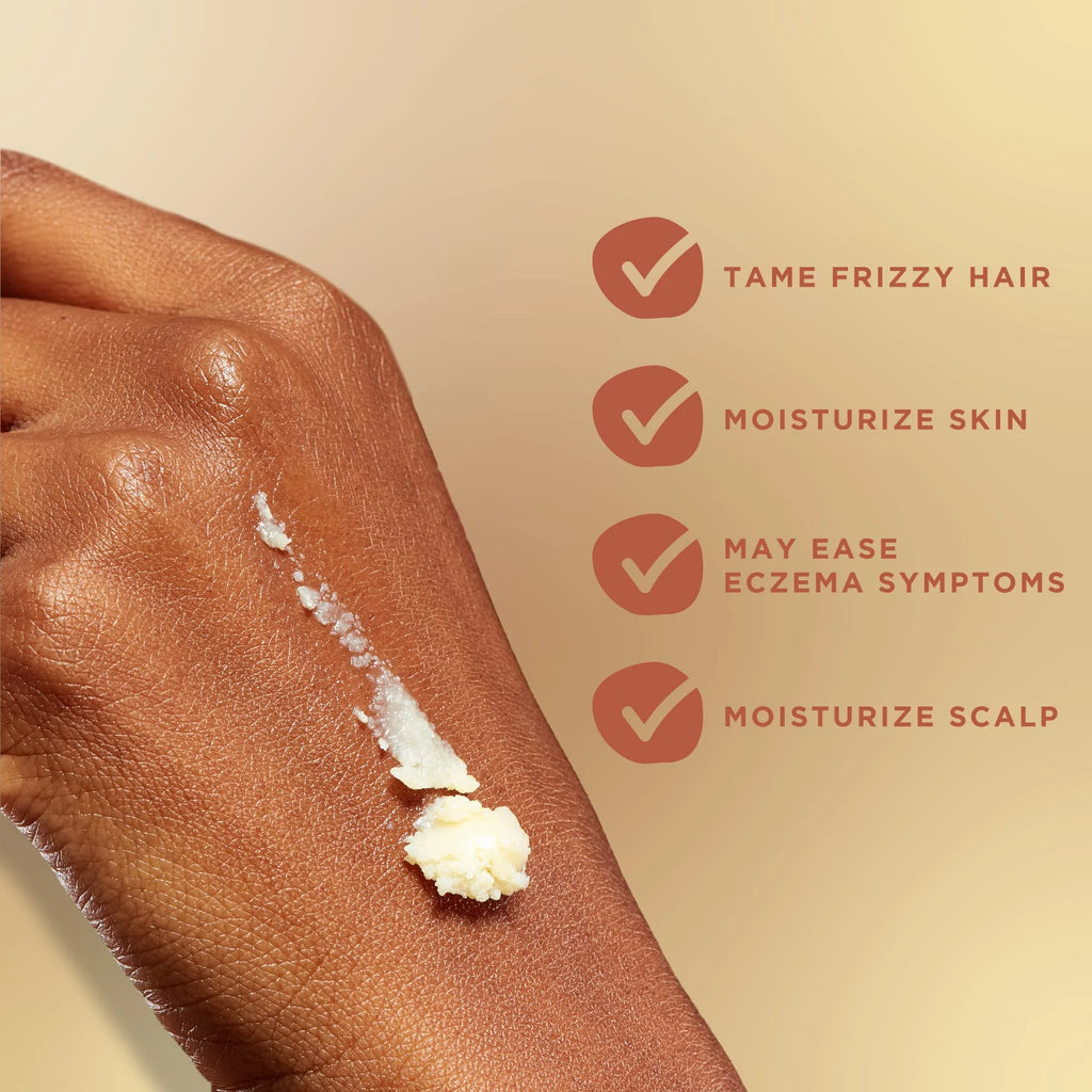 Shea Soufflé: Whipped Shea Butter Cream Infused with Coconut and Almond Oil for Hair Moisturization (8 Oz) - Coco Mango Scent