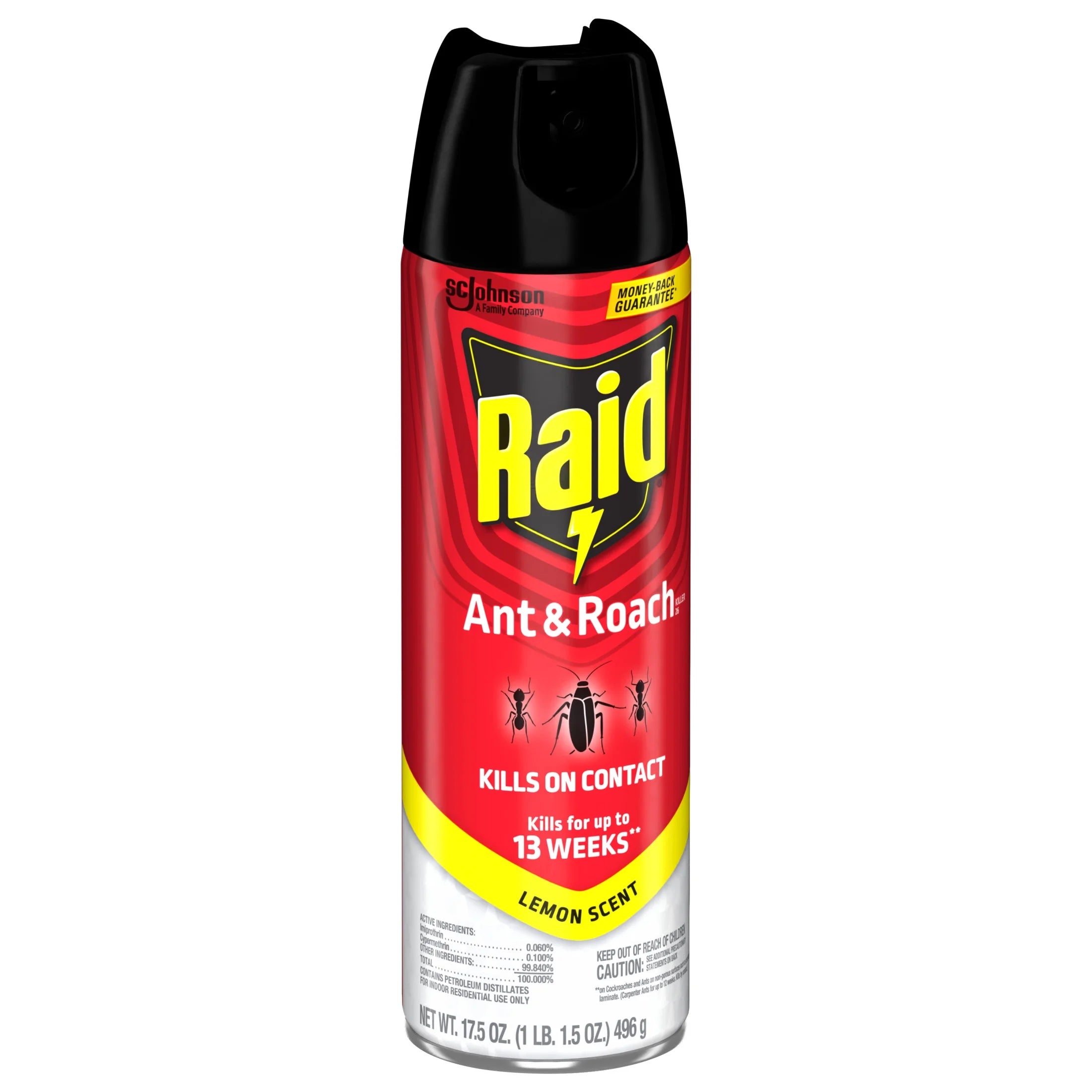 (3 Pack)  Ant and Roach Insect Killer Aerosol Insecticide, Lemon Scent, 17.5Oz