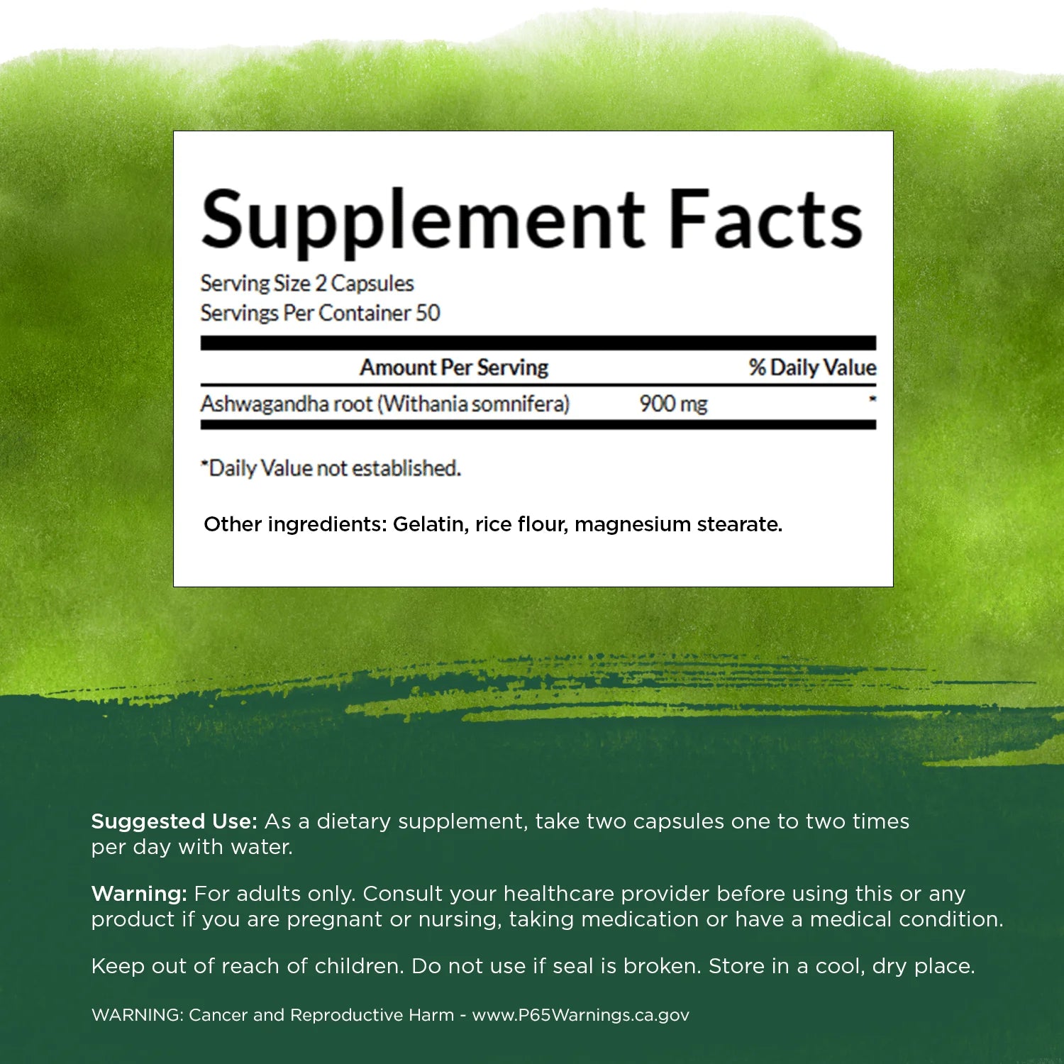 Ashwagandha Powder Supplement-Ashwagandha Root Supplement Promoting Stress Relief & Energy Support-Ayurvedic Supplement for Natural Wellness (100 Capsules, 450Mg Each)