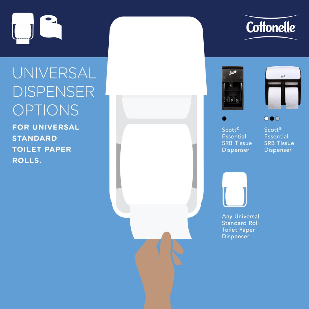 Professional Standard Roll Toilet Paper, Bulk (17713), 2-Ply, White (60 Rolls of 451 Sheets, 27,060 Sheet Total)