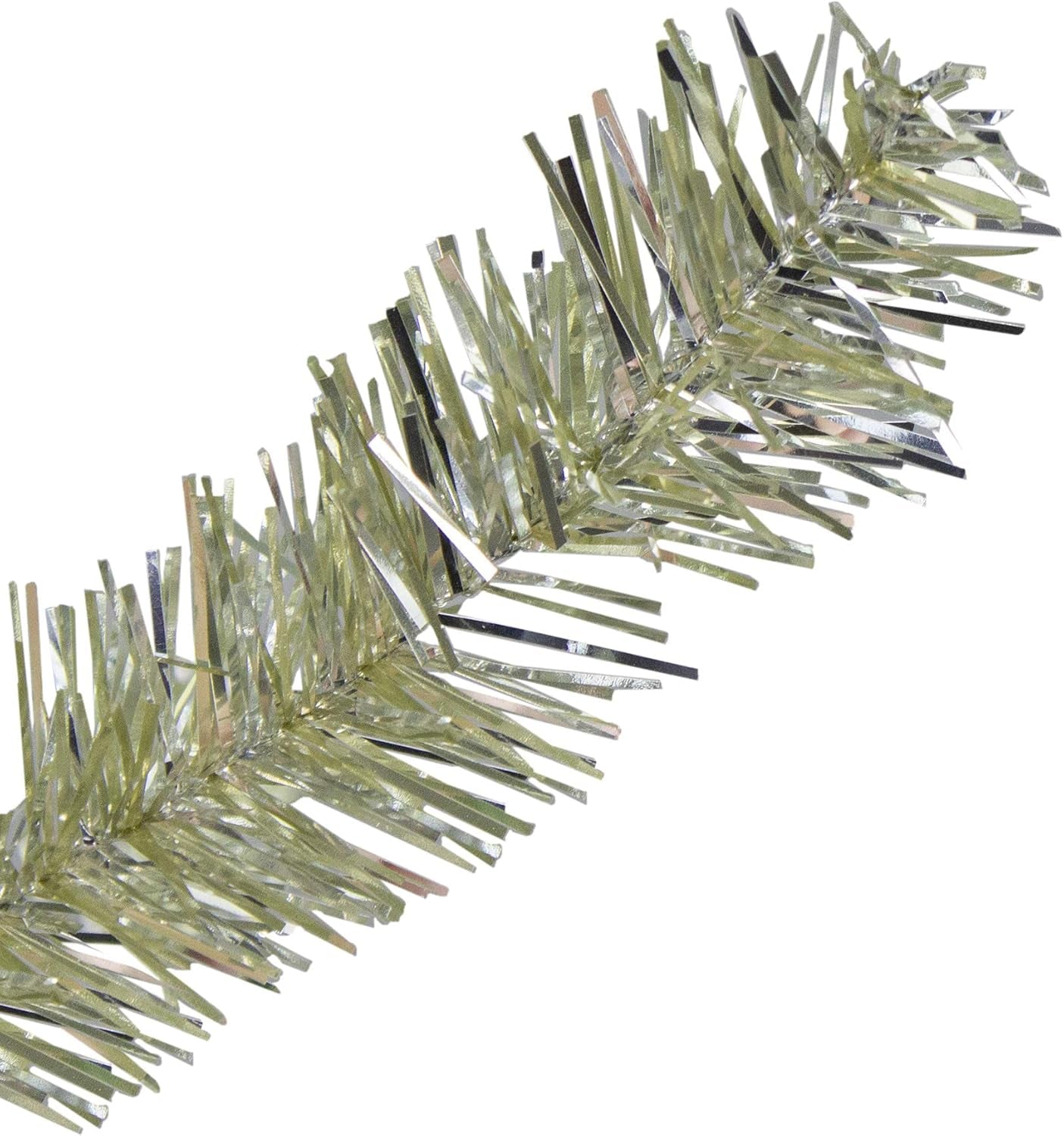 4.5' Metallic Sheer Champagne Artificial Tinsel Christmas Tree - Unlit