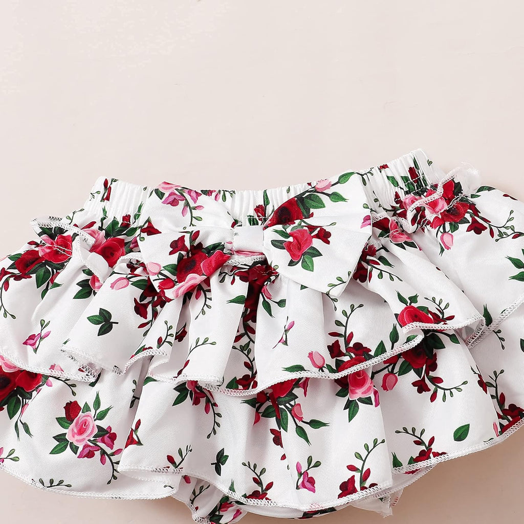 Newborn Infant Baby Girl Clothes Outfits Romper Baby Girl Skirt Set Floral Baby Clothes for Girls Fall Winter