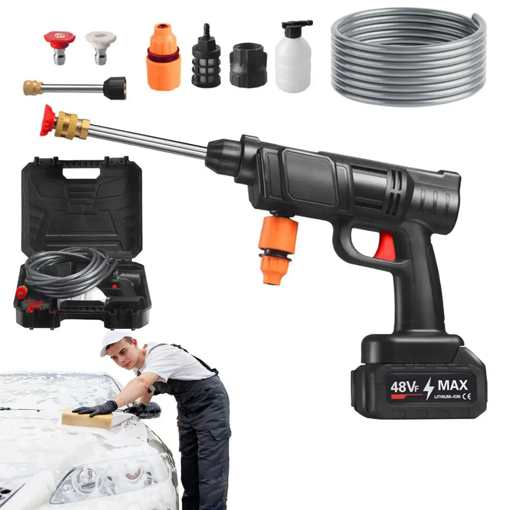 Portable Power Washer Electric Portable Cordless Washer Sprayer Rechargeable Sprayer Cleaner Machine Handheld Car Wash