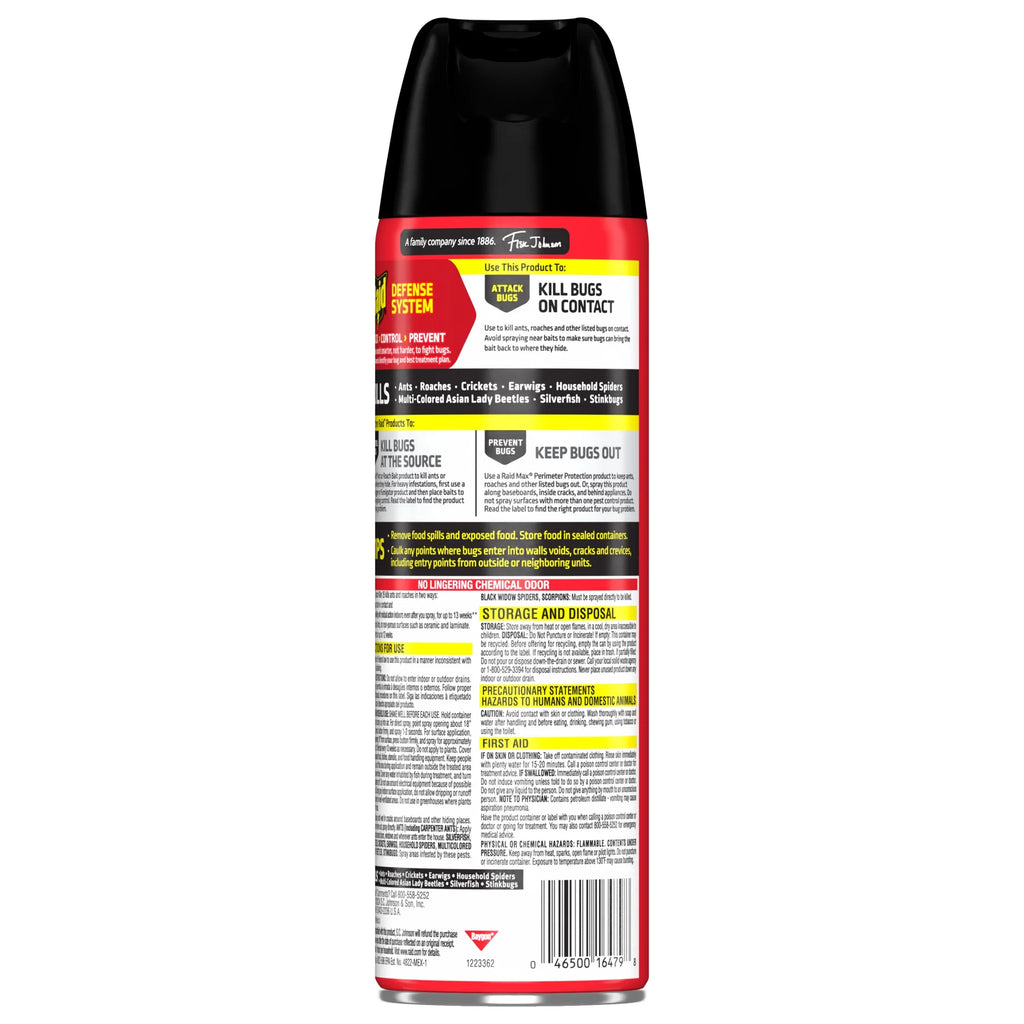 Ant and Roach Insect Killer Aerosol Insecticide, Lemon Scent, 17.5Oz