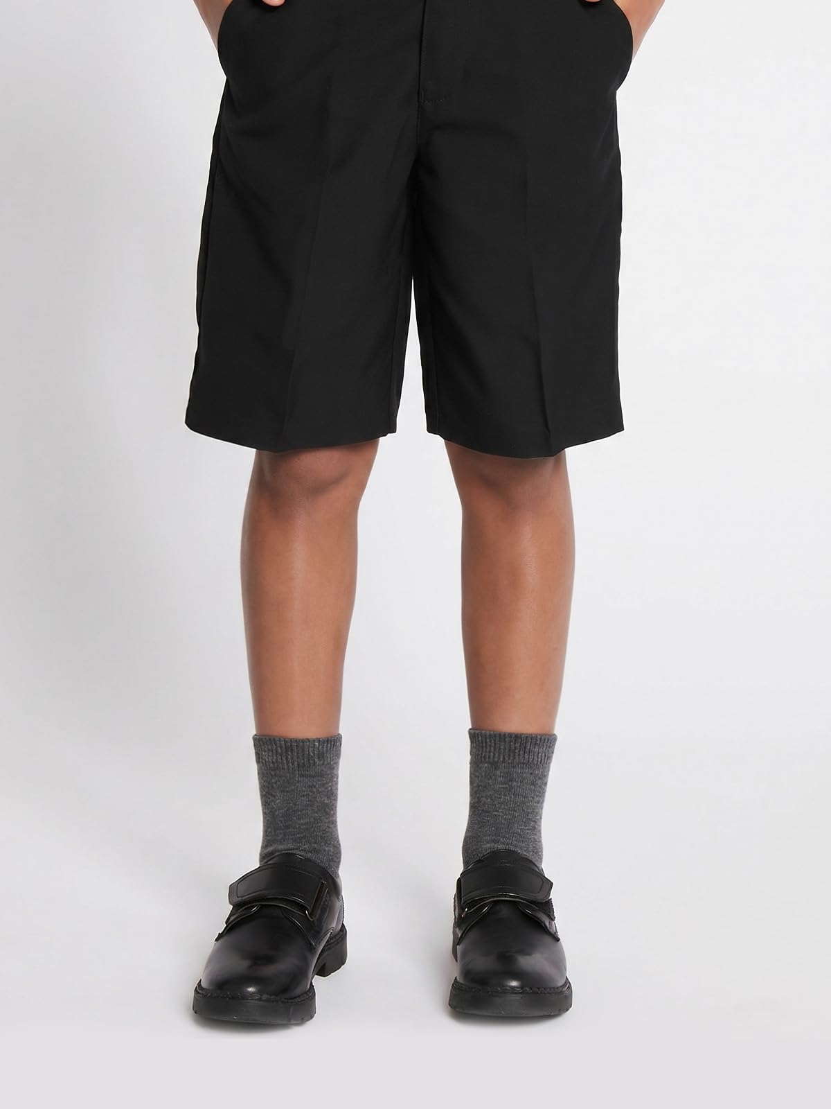 COTTON DAY Unisex Kids Boys Girls Soft Cotton School Socks Black White Navy