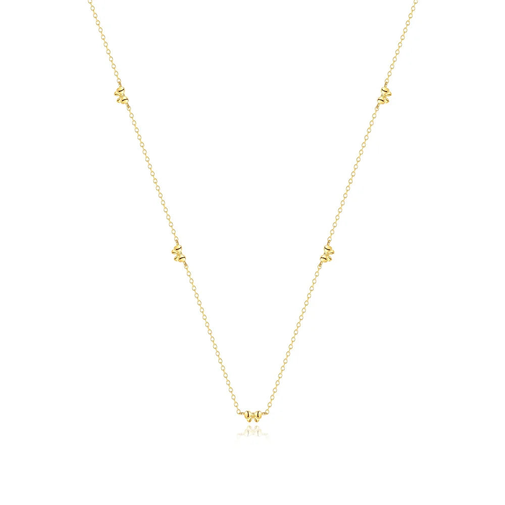 Retro 925 Sterling Silver 18K Gold Plated Necklace for Women Blue Turquoise Geometric Moon Star Pendant Clavicle Chain Jewe