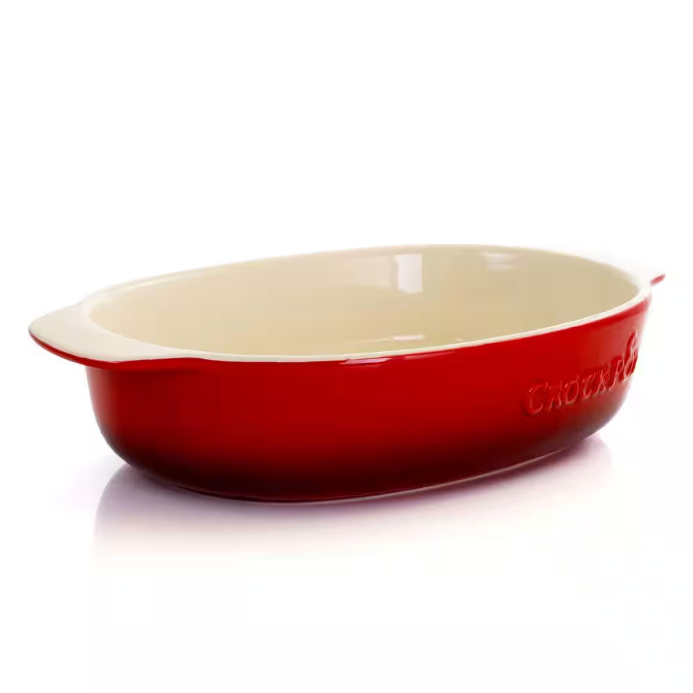 2.5 Qt. Red Stoneware Bake Pan