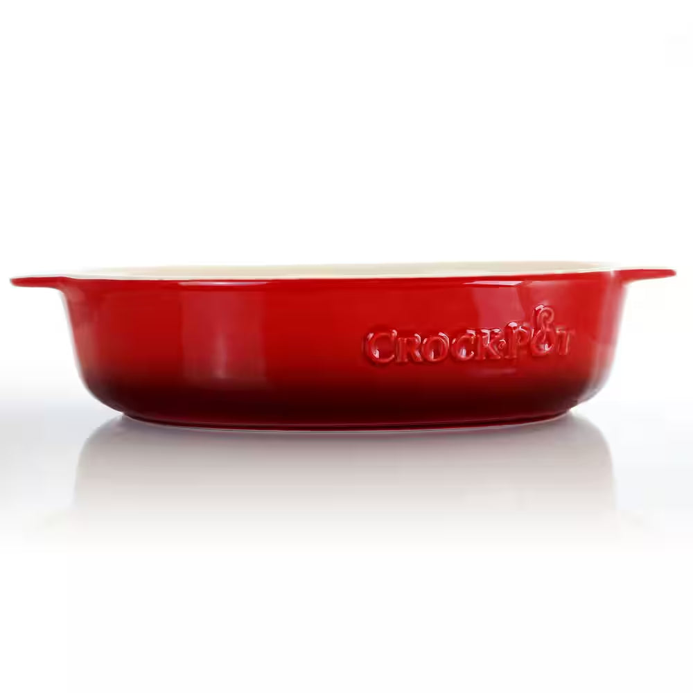 2.5 Qt. Red Stoneware Bake Pan
