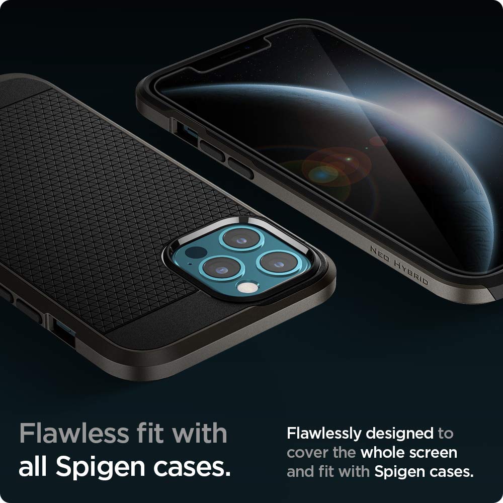 Spigen GlasTR EZ FIT Screen Protector for iPhone 18 Pro, 17 Pro, 17, 16 Pro