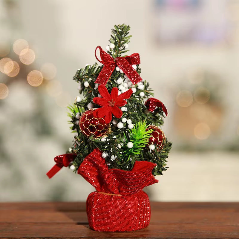 20Cm Mini Christmas Tree Christmas Desktop Decoration Christmas Tree Decoration Home Christmas Party Decoration Christmas Tree