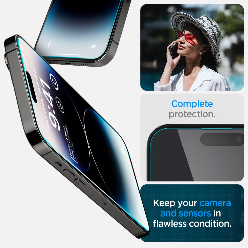 Spigen GlasTR EZ FIT Screen Protector for iPhone 18 Pro, 17 Pro, 17, 16 Pro