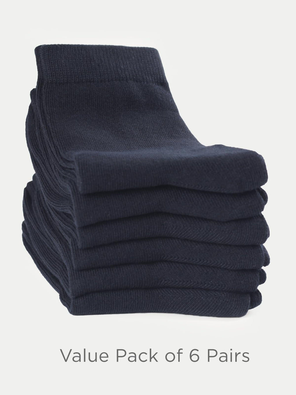 COTTON DAY Unisex Kids Boys Girls Soft Cotton School Socks Black White Navy