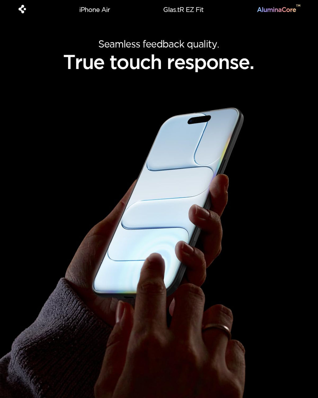 Spigen GlasTR EZ FIT Screen Protector for iPhone 18 Pro, 17 Pro, 17, 16 Pro