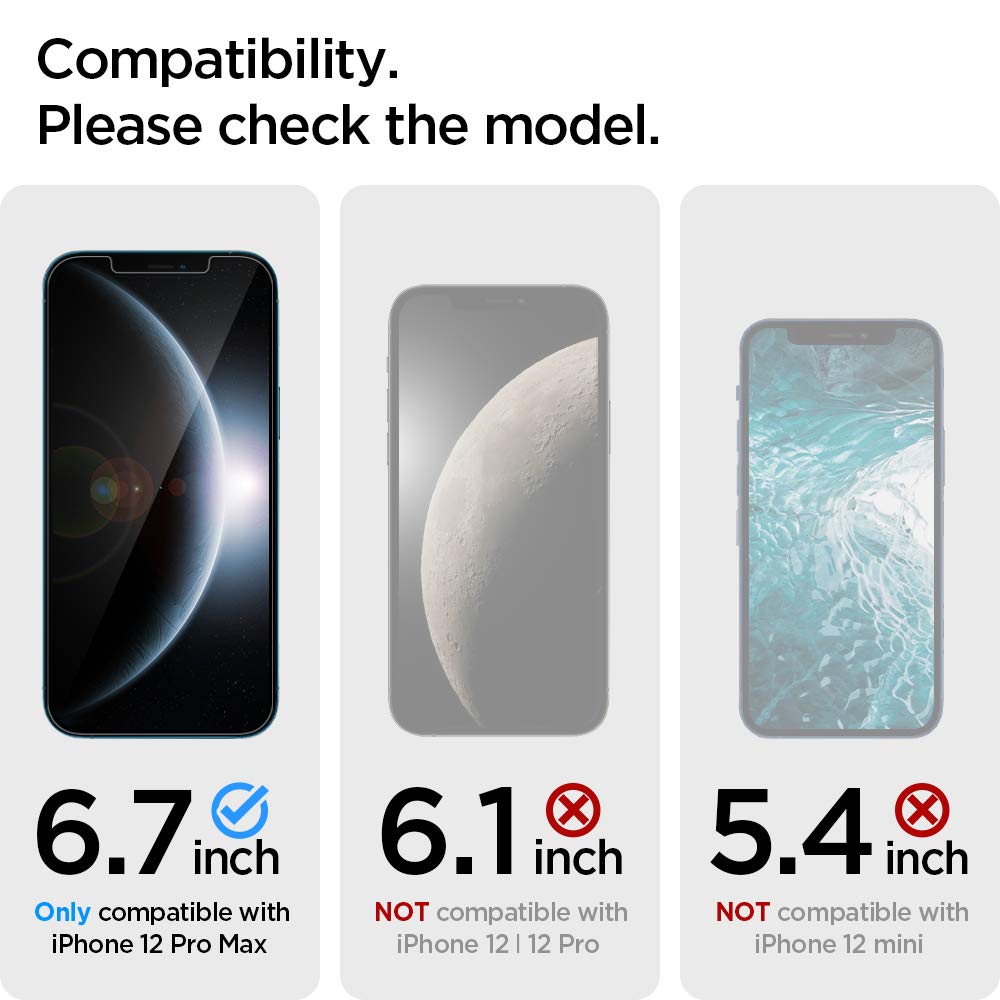 Spigen GlasTR EZ FIT Screen Protector for iPhone 18 Pro, 17 Pro, 17, 16 Pro
