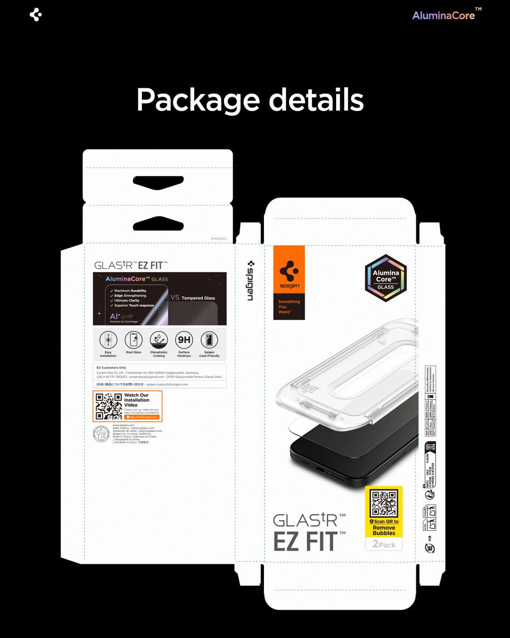 Spigen GlasTR EZ FIT Screen Protector for iPhone 18 Pro, 17 Pro, 17, 16 Pro