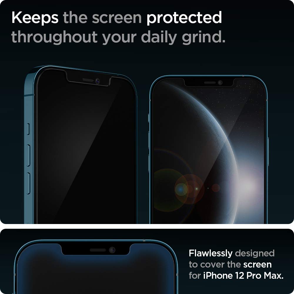 Spigen GlasTR EZ FIT Screen Protector for iPhone 18 Pro, 17 Pro, 17, 16 Pro