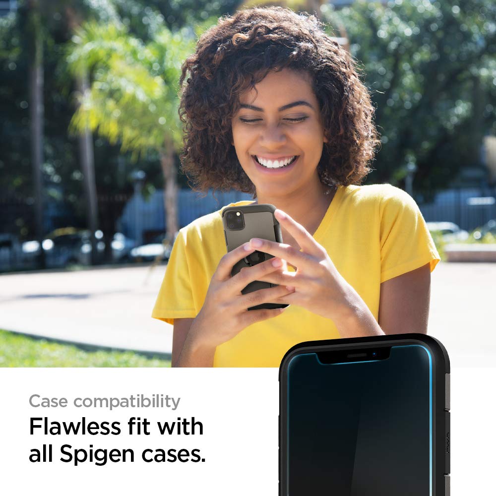 Spigen GlasTR EZ FIT Screen Protector for iPhone 18 Pro, 17 Pro, 17, 16 Pro