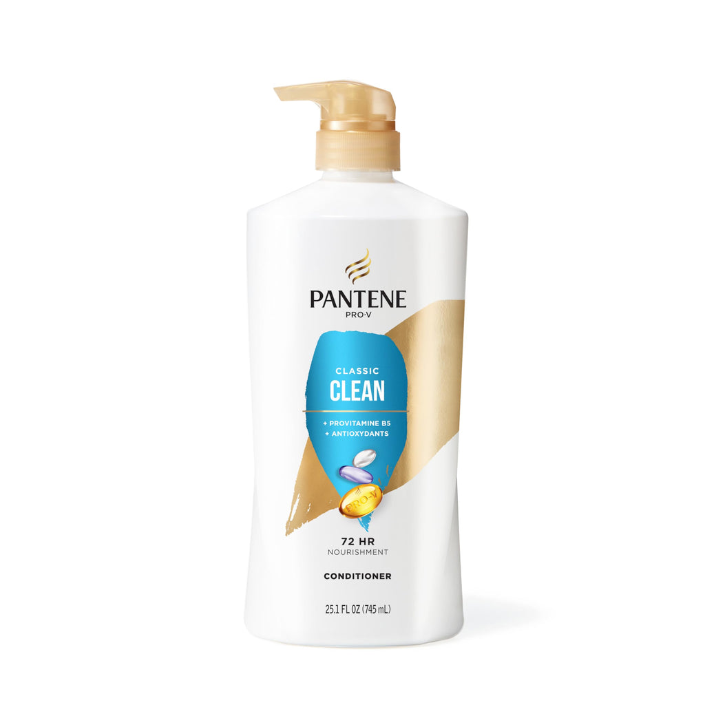 Pantene Shampoo & Conditioner Set, Daily Moisture Renewal - Pro-V Nutrients for Dry, Color-Treated, Straight to Curly Hair, 72-Hour Hydration & Softness, 52.8 Oz Total + Miracle Rescue Shot (0.5 Oz)