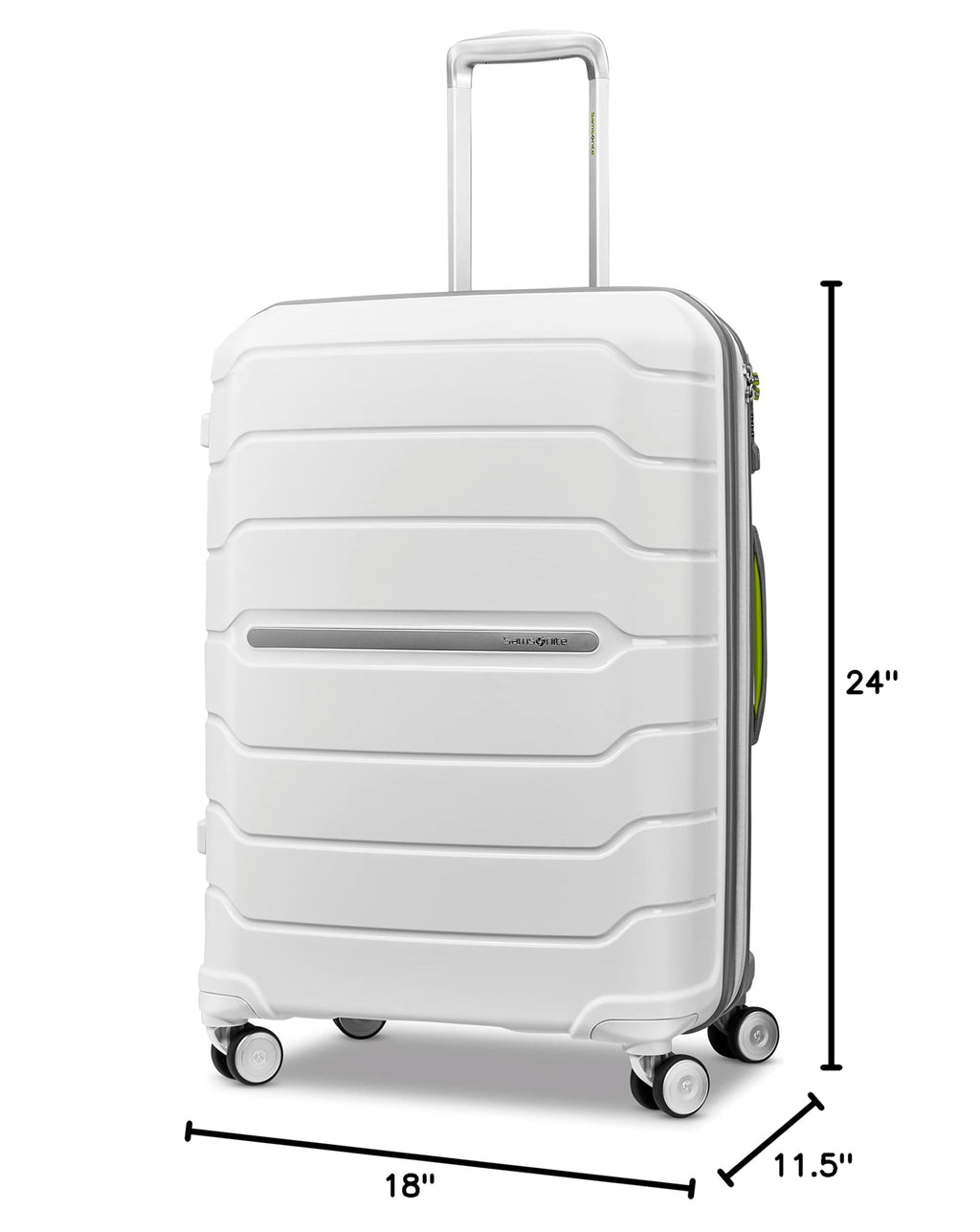 Samsonite Freeform 2-Piece Luggage Set - Carry-On & Large Checked Luggage with Dual Spinner Wheels - Durable Polypropylene Hardshell - TSA Lock, Airline-Approved - Expandable Hard Shell - Navy