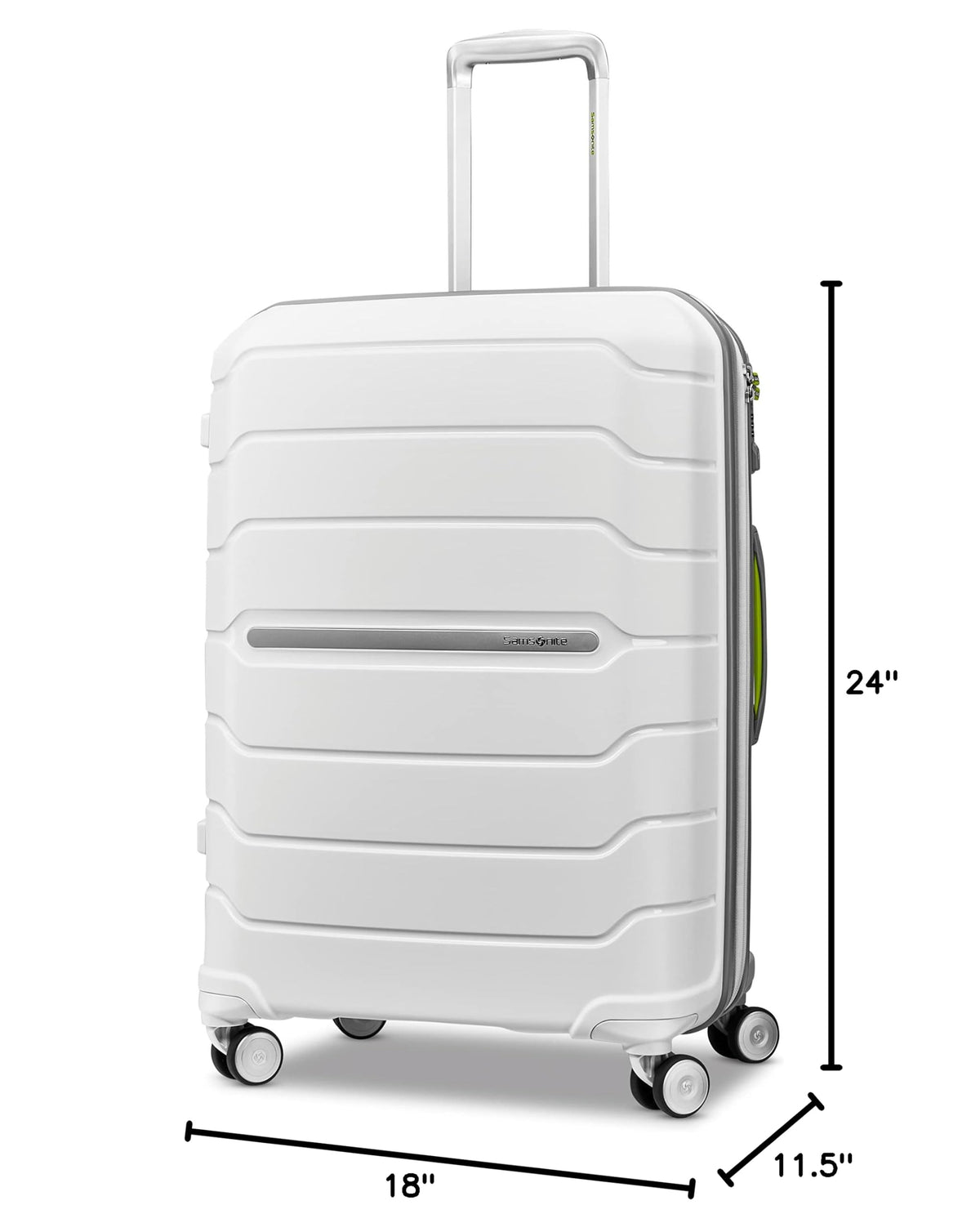 Samsonite Freeform 2-Piece Luggage Set - Carry-On & Large Checked Luggage with Dual Spinner Wheels - Durable Polypropylene Hardshell - TSA Lock, Airline-Approved - Expandable Hard Shell - Navy