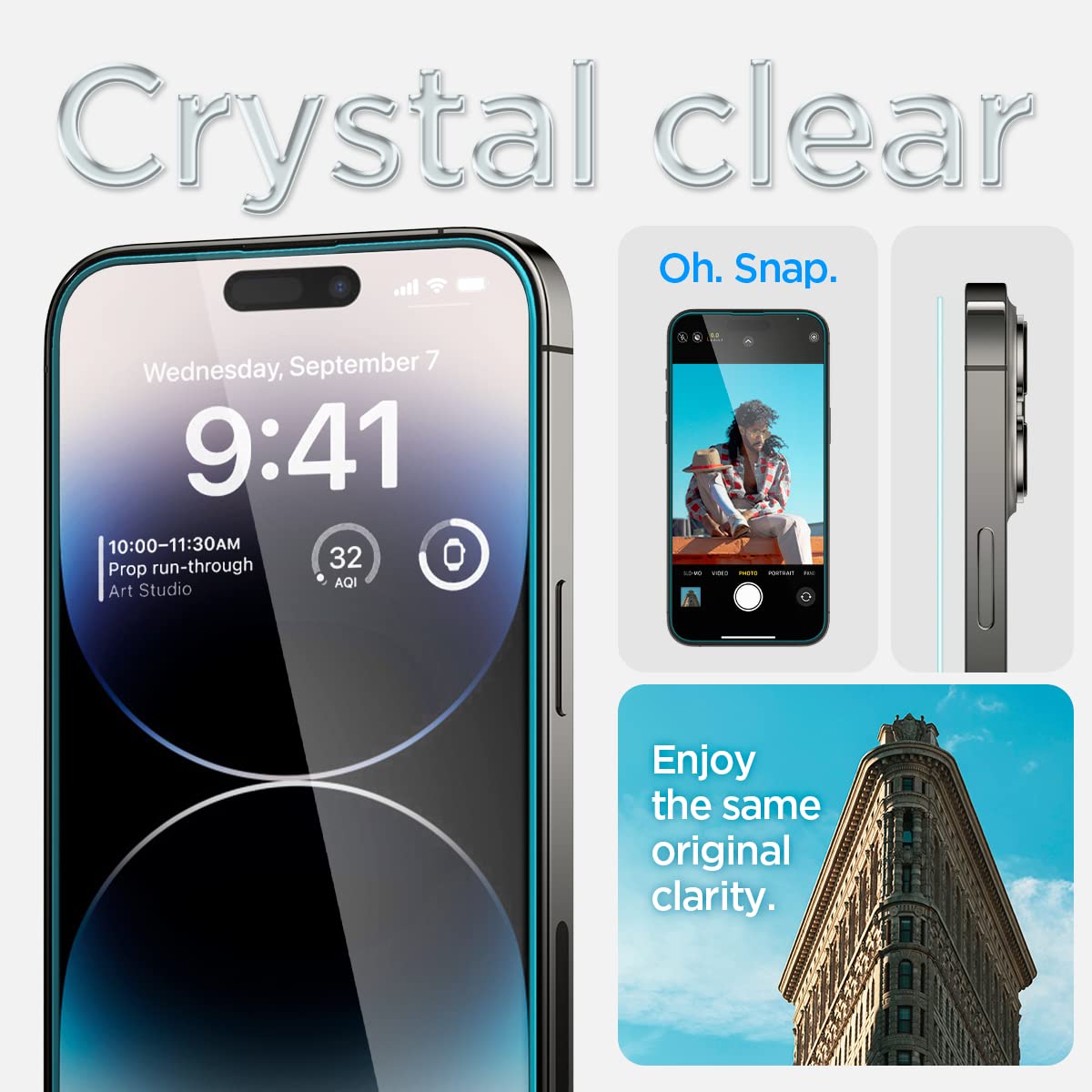 Spigen GlasTR EZ FIT Screen Protector for iPhone 18 Pro, 17 Pro, 17, 16 Pro
