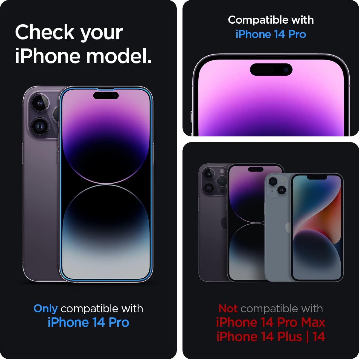 Spigen GlasTR EZ FIT Screen Protector for iPhone 18 Pro, 17 Pro, 17, 16 Pro