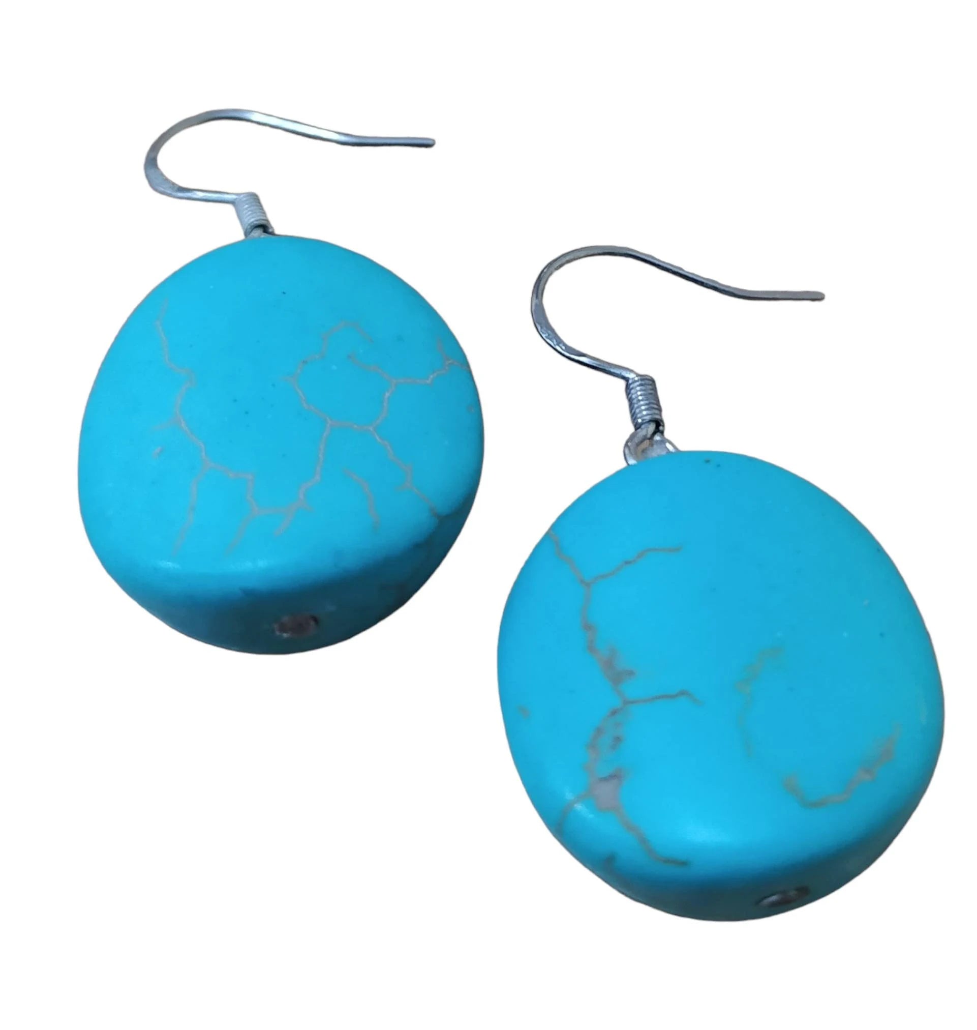 Turquoise and Sterling Silver 925, Beautiful Earrings Handmade with Love, an Exclusive Product, Valentine Day Gift Idea.