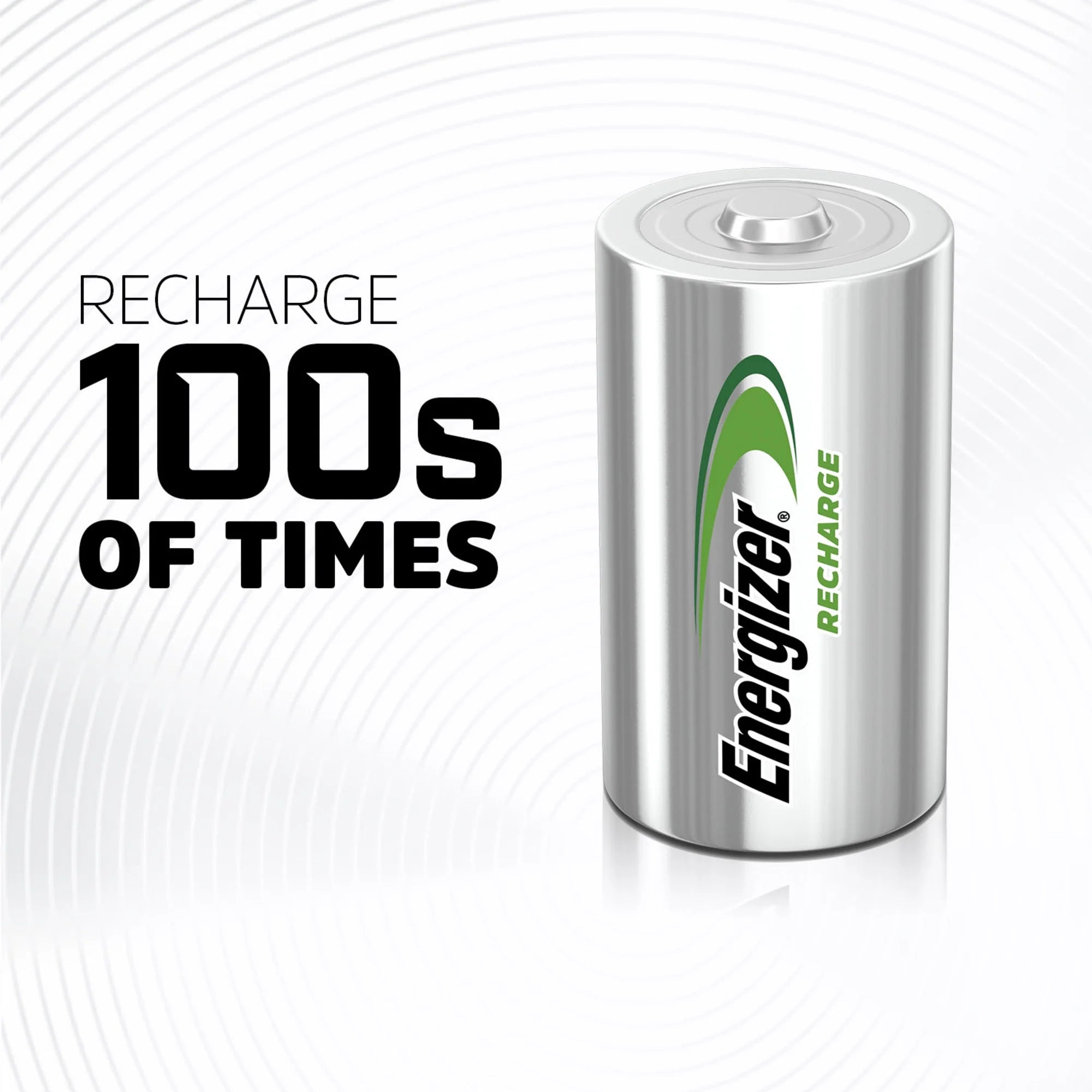 Rechargeable D Batteries (2 Pack), D Cell Batteries