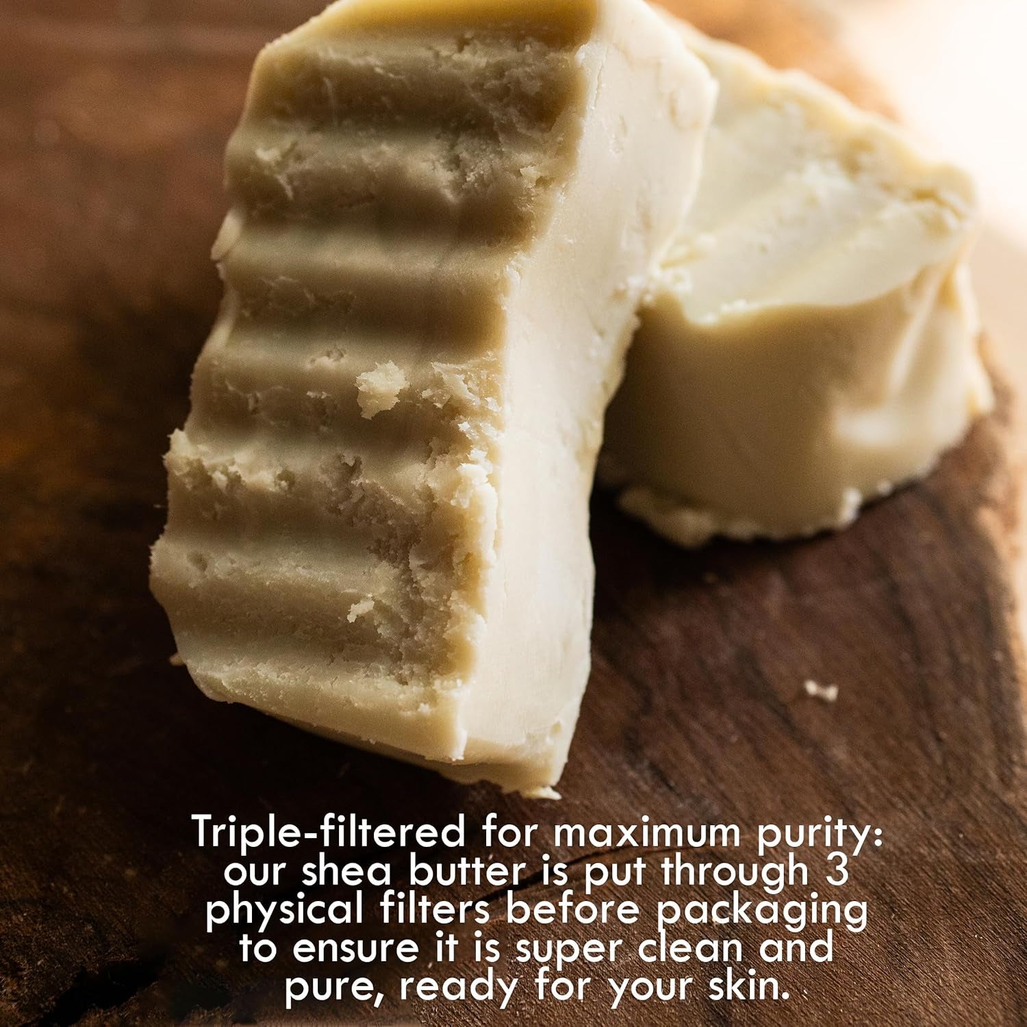 100% Pure Unrefined African Shea Butter - Premium Moisturizer for Hair and Body | Ideal for Extremely Dry Skin, DIY Lip Balm, Body Butter, Lotion, and Soap - 1Lb Bar